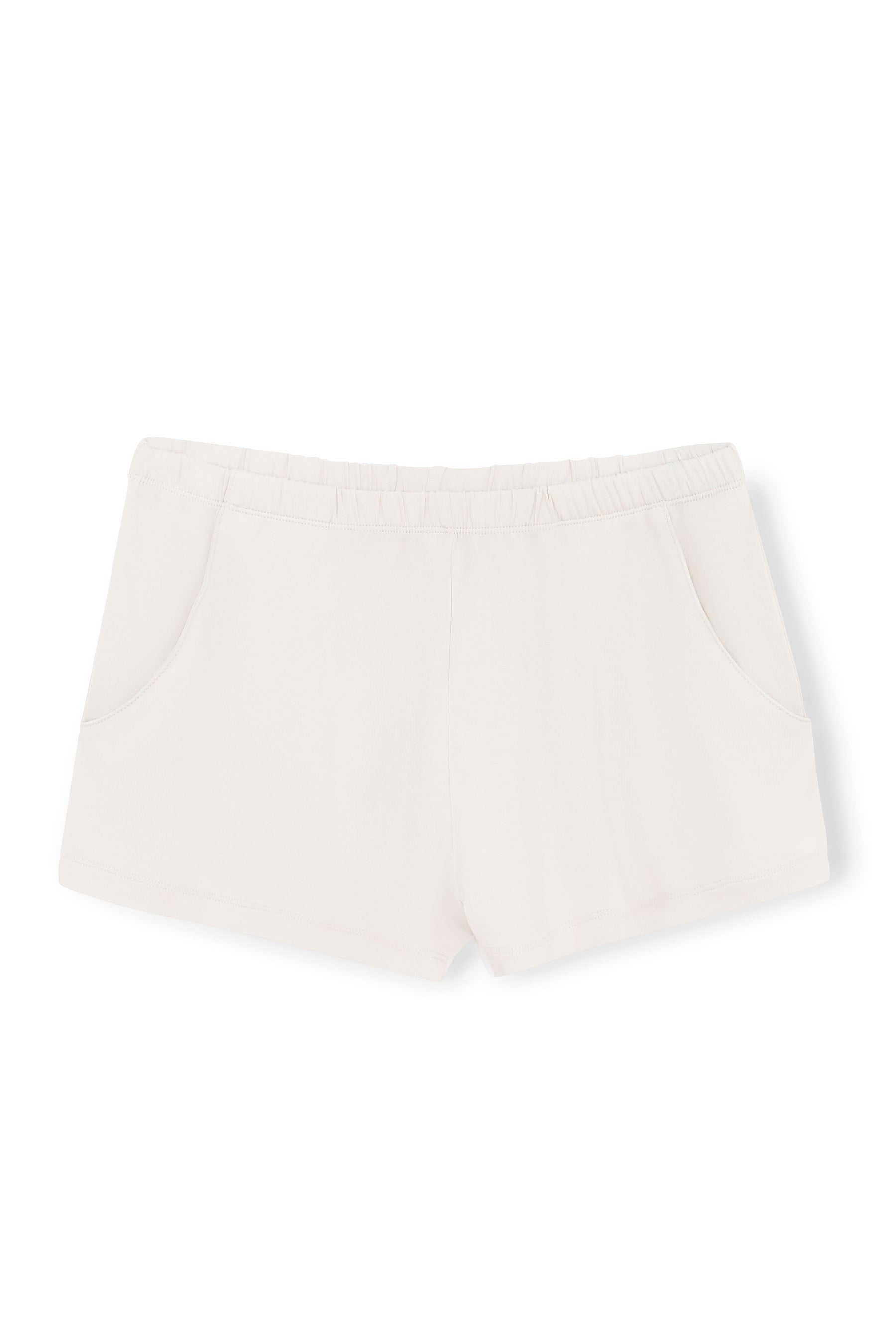 Product photo of the Women's Lounge Shorts in Oat on a white background