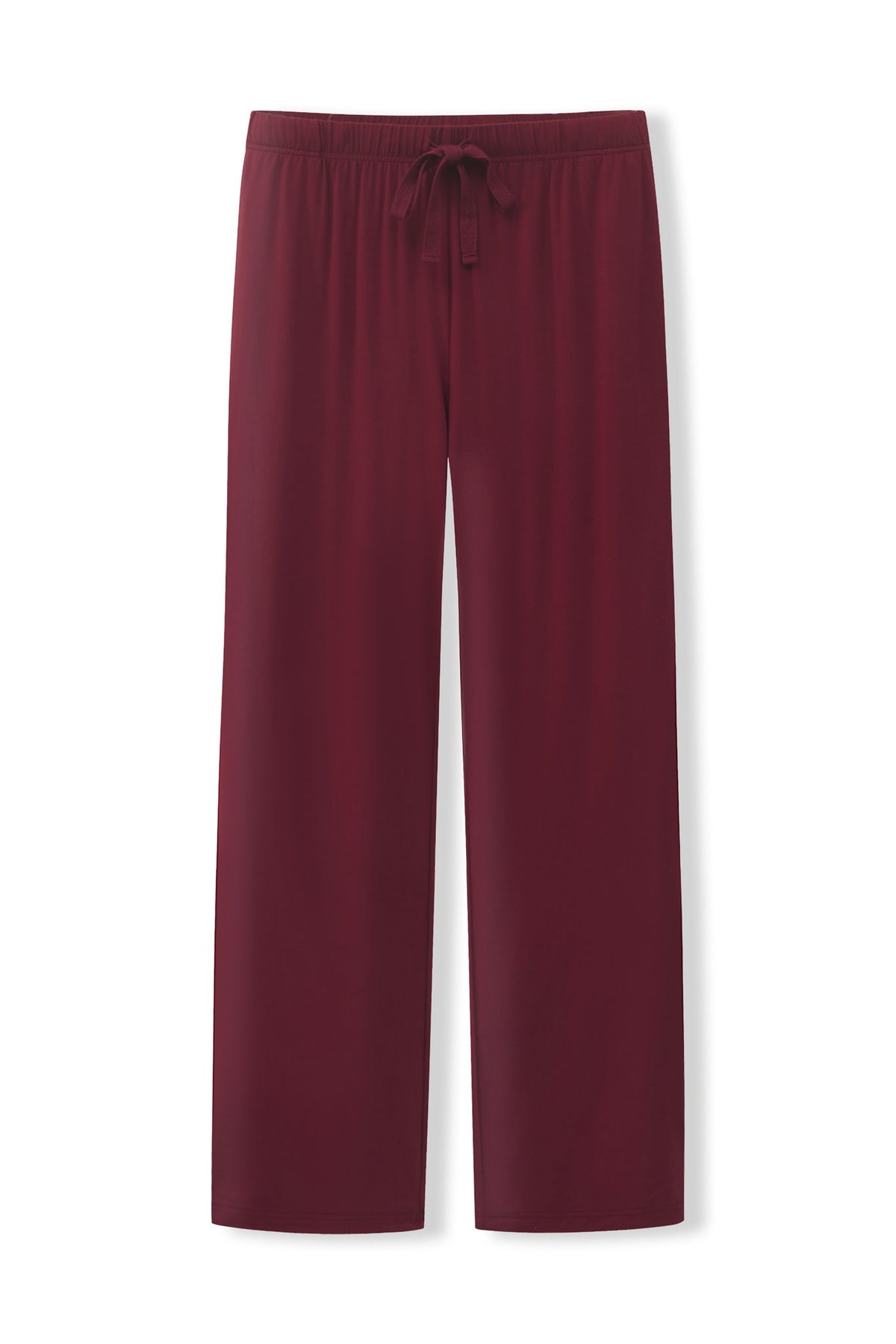 Men's Lounge Pants in Burgundy on a white background