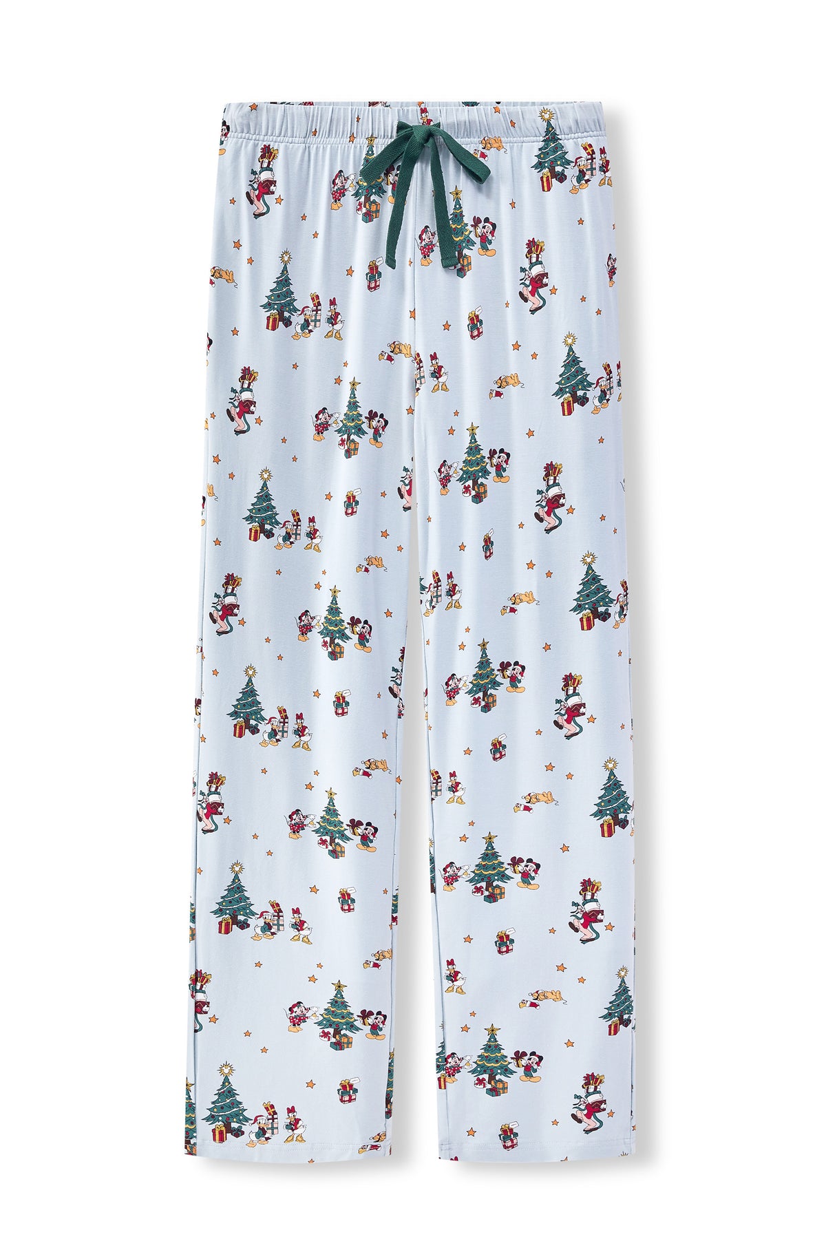 Men's Lounge Pants in Mickey & Friends Christmas print on a white background