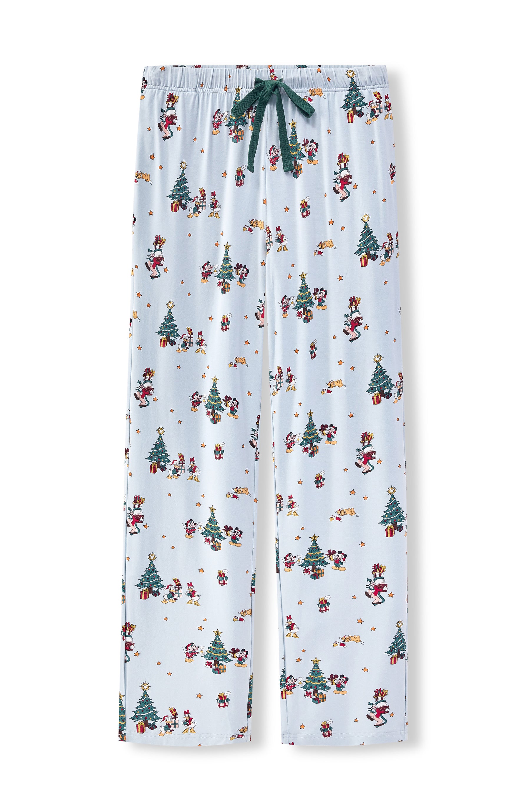 Men's Lounge Pants in Mickey & Friends Christmas print on a white background