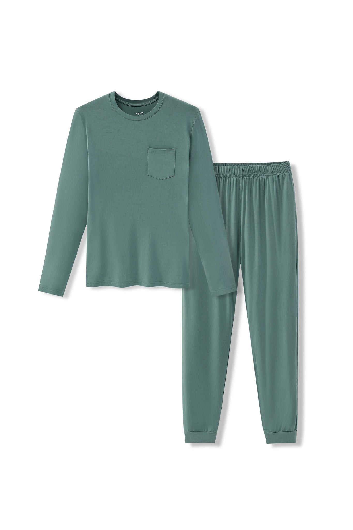 Men's Jogger Set in Pine on a white background