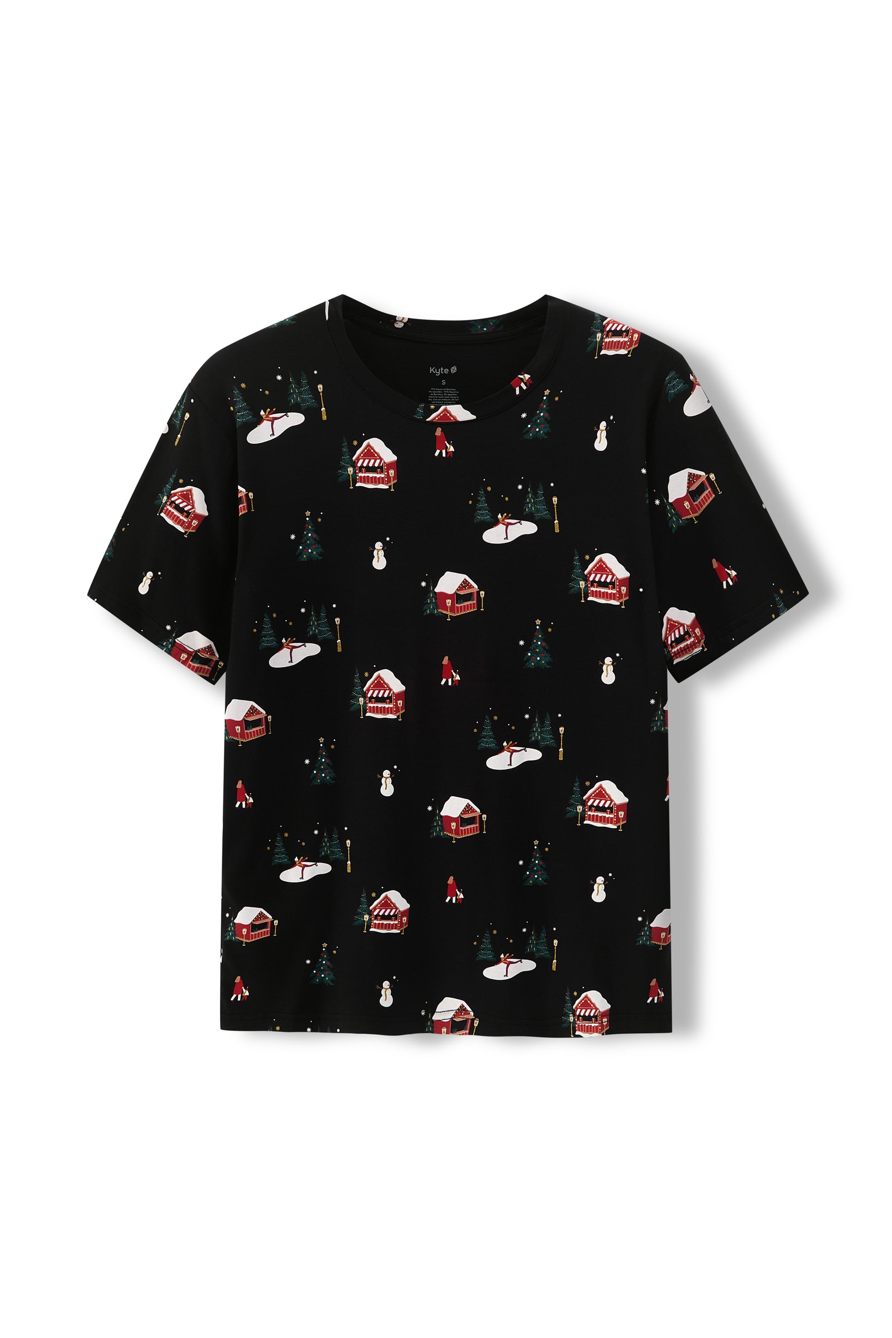 Men's Crew Neck Tee in Winter Wonderland