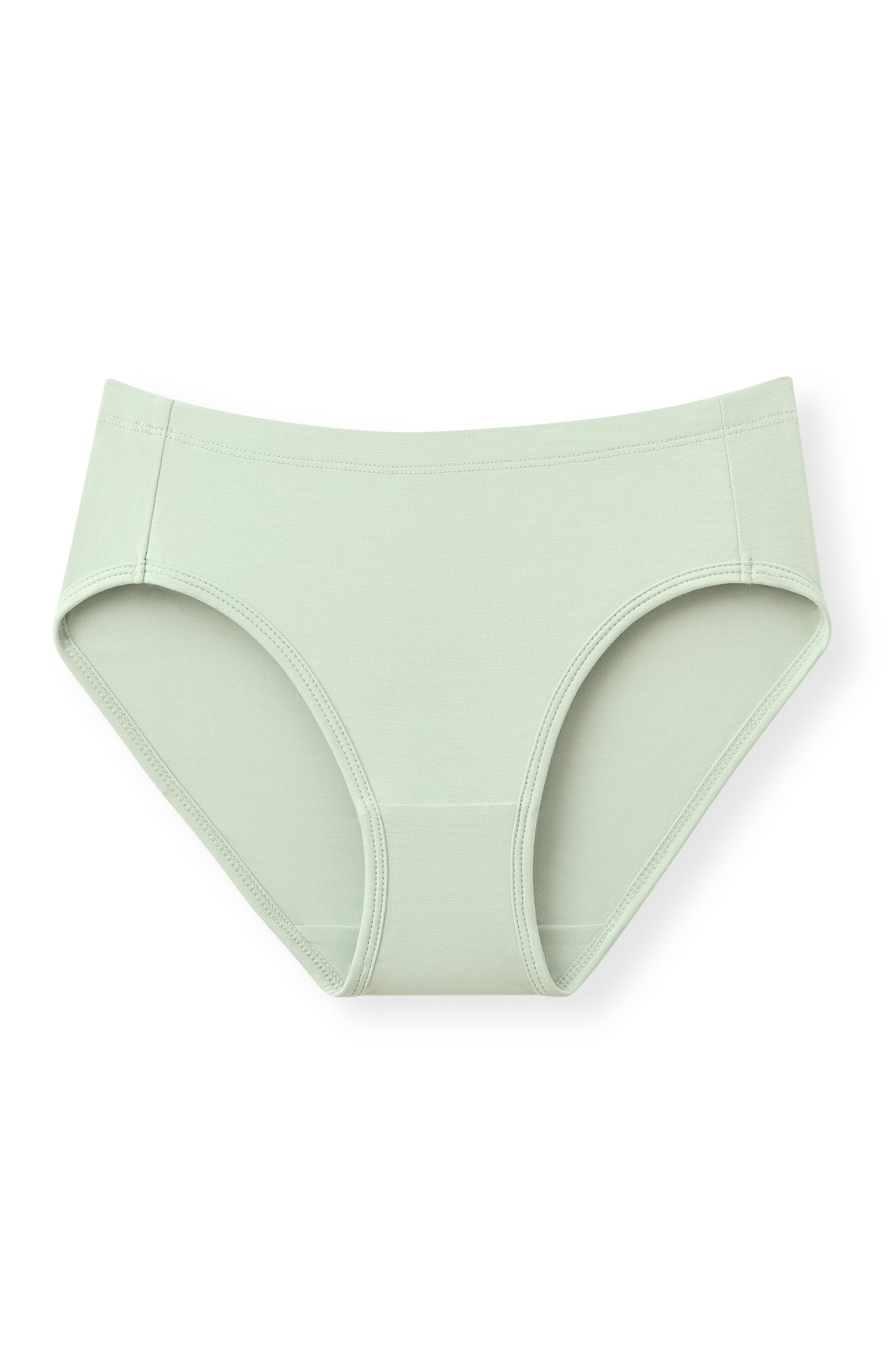 Women's underwear brief in a light green