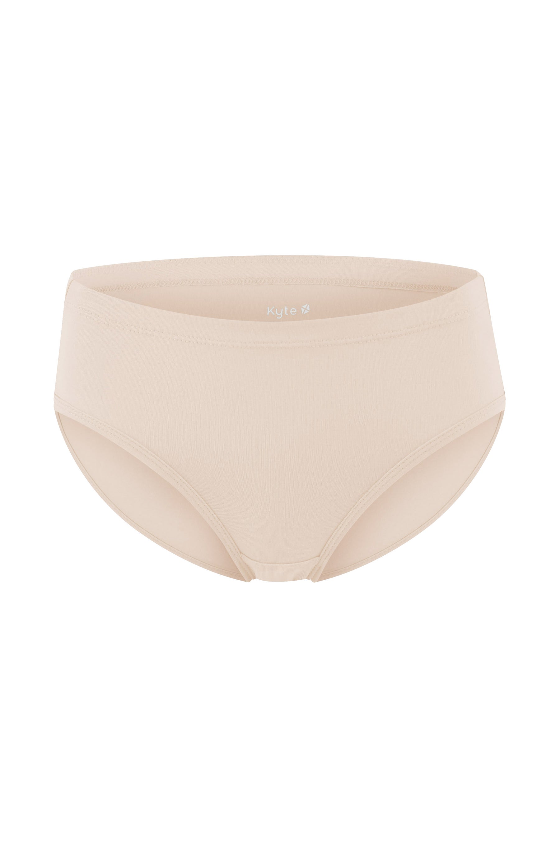 The front of the Women’s Underwear in Bisque on a white surface