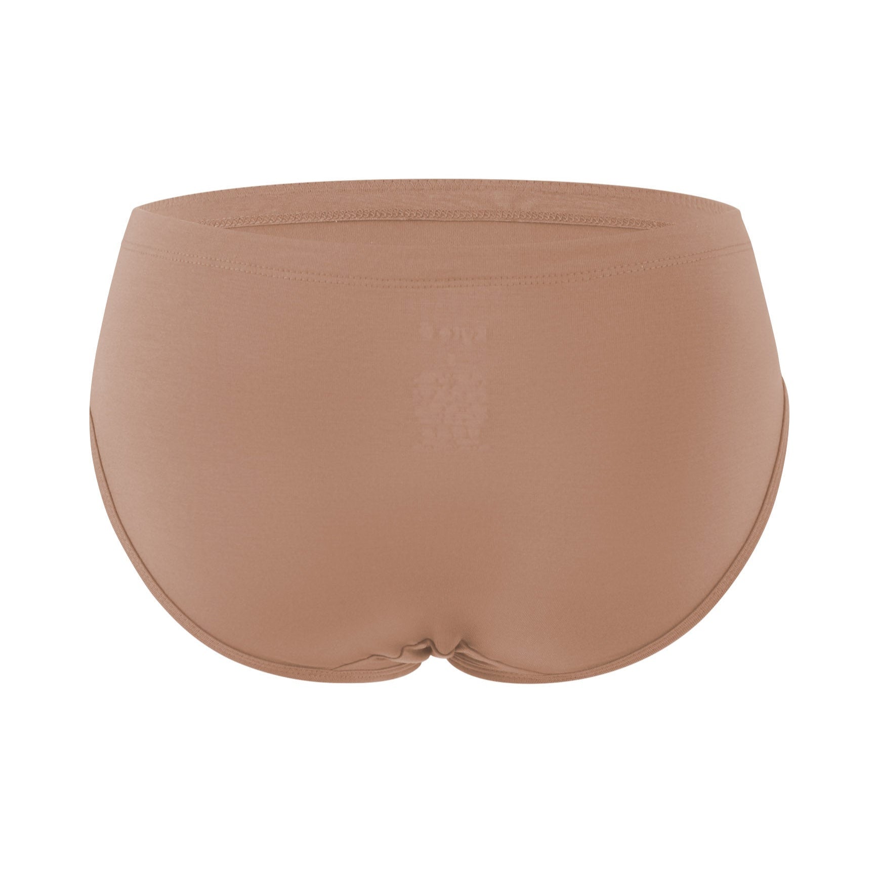 The back of the Women’s Underwear in Latte shown on a ghost mannequin