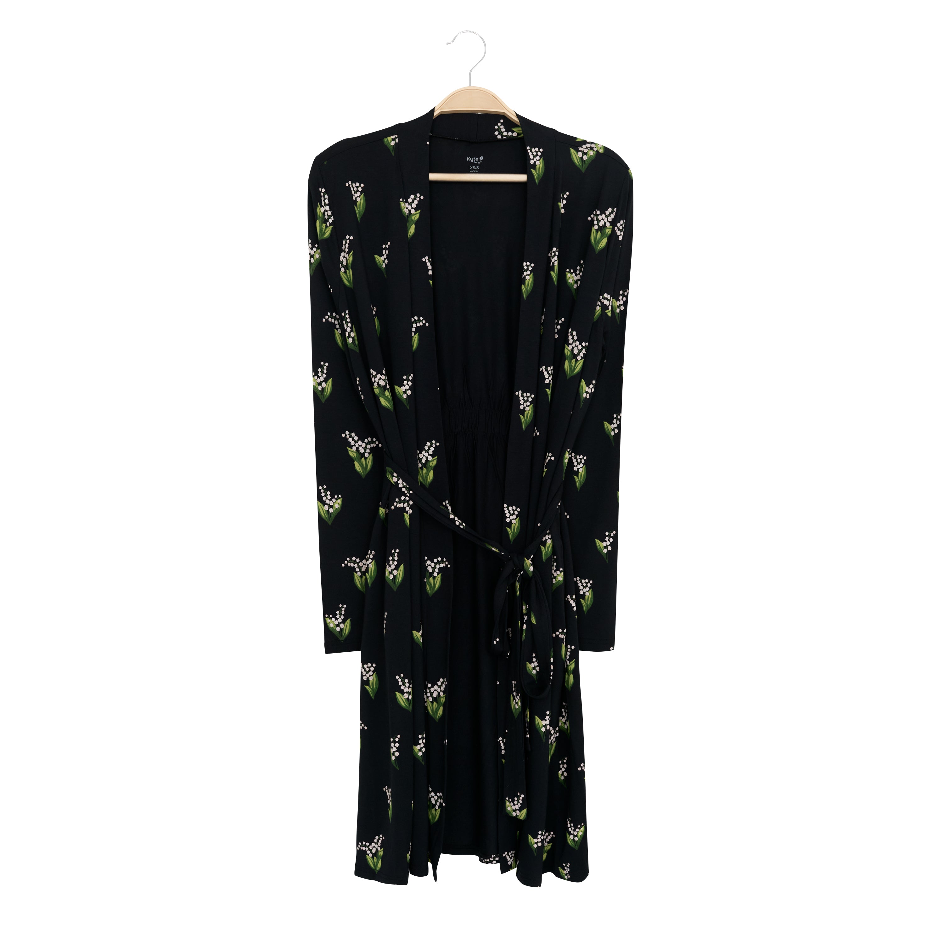 Women's Lounge Robe in Midnight Lily