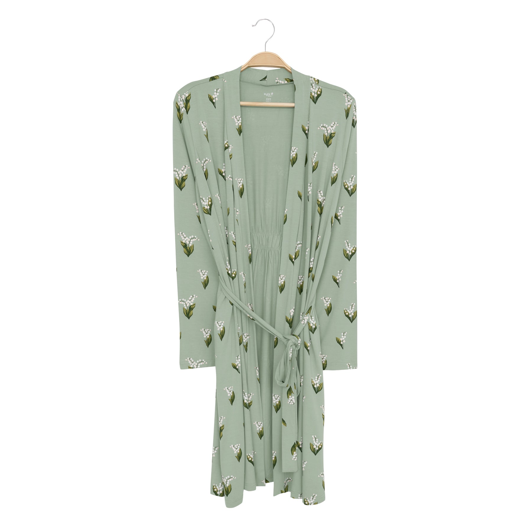 Women's Lounge Robe in Thyme Lily