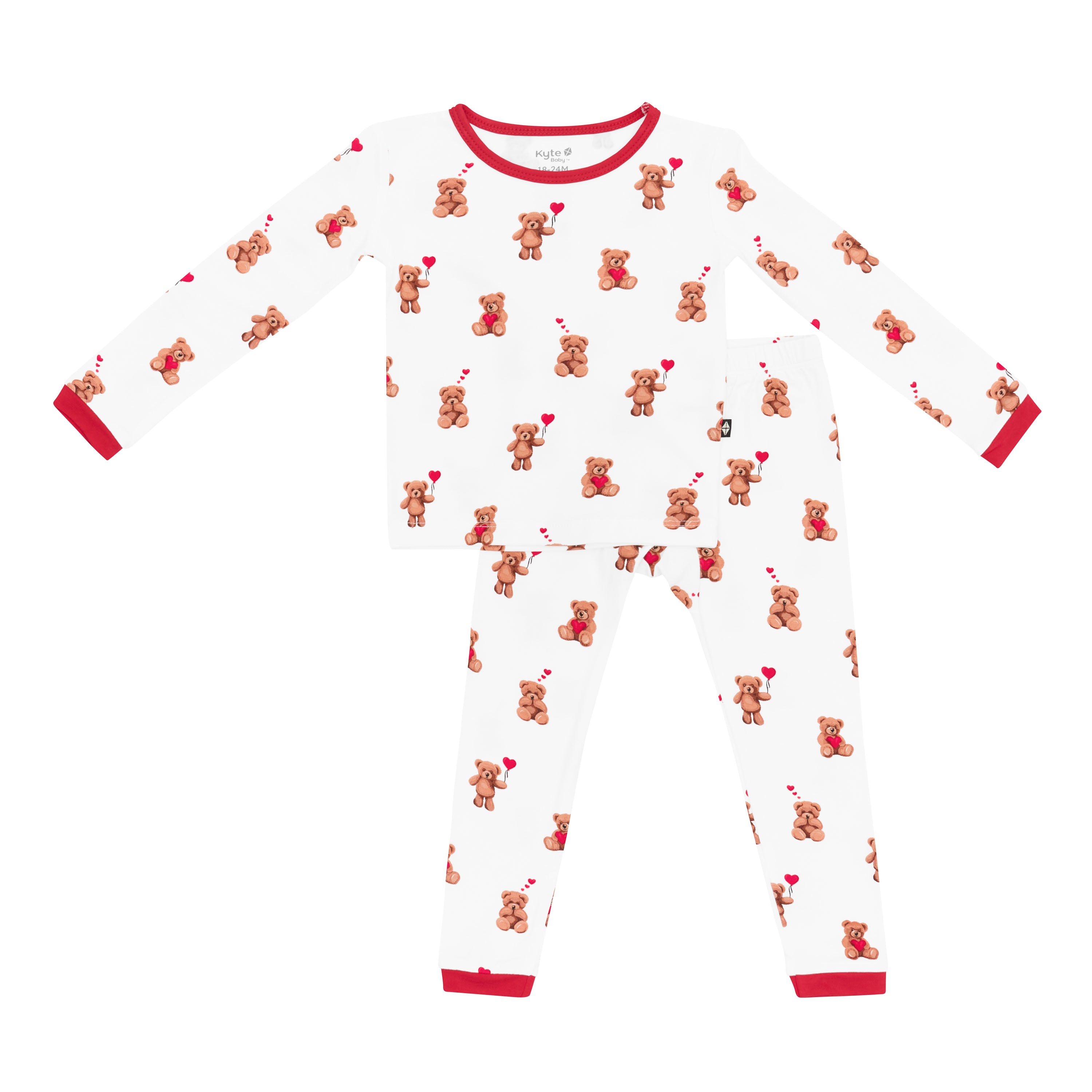 Product photo of the Long Sleeve Pajamas in Bear Hearts