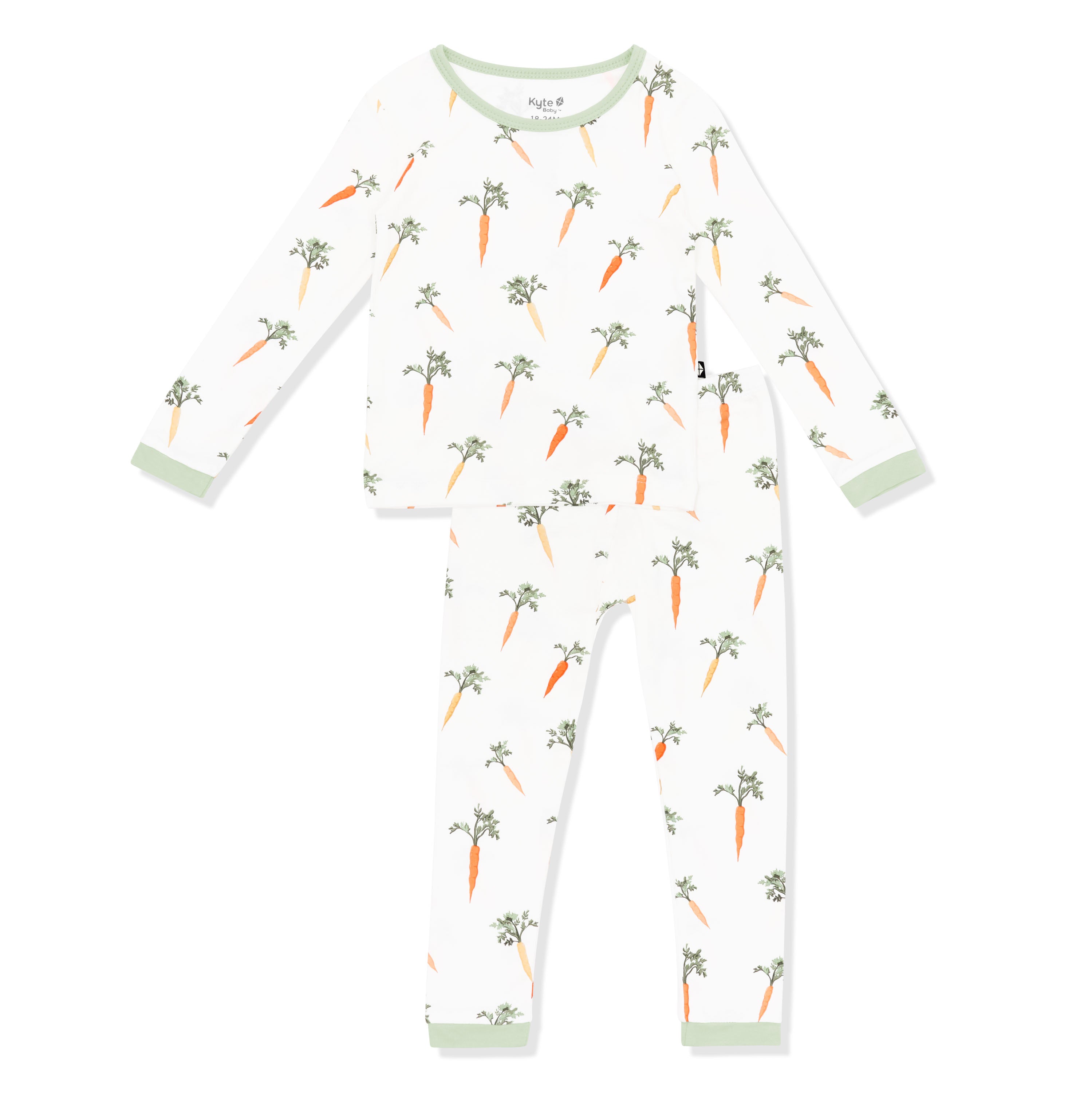 Product photo of the Long Sleeve Pajamas in Carrot