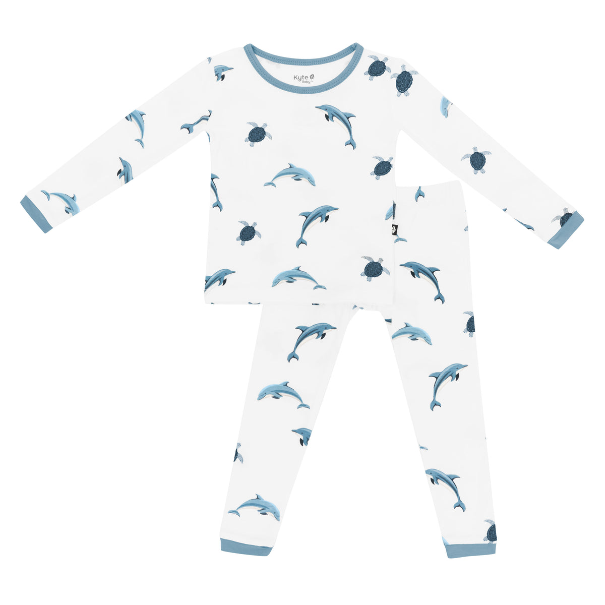 Long Sleeve Pajamas in Dolphin