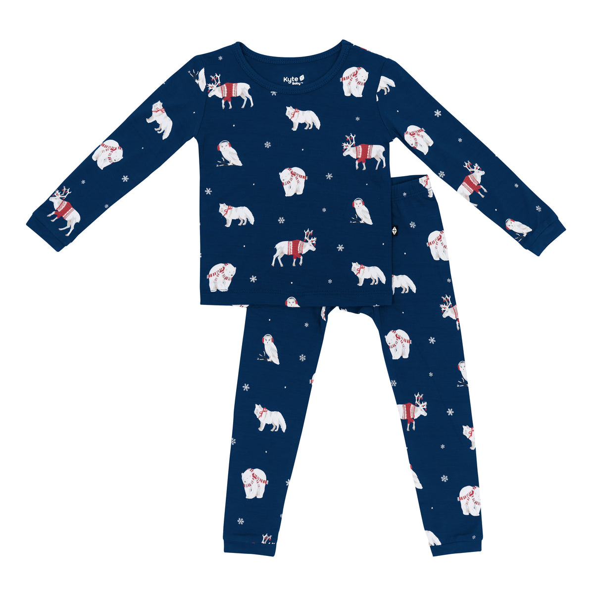 Product photo of the Long Sleeve Pajamas in Frosty Friends