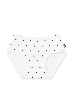 Undies in Midnight Polka Dot on white background
