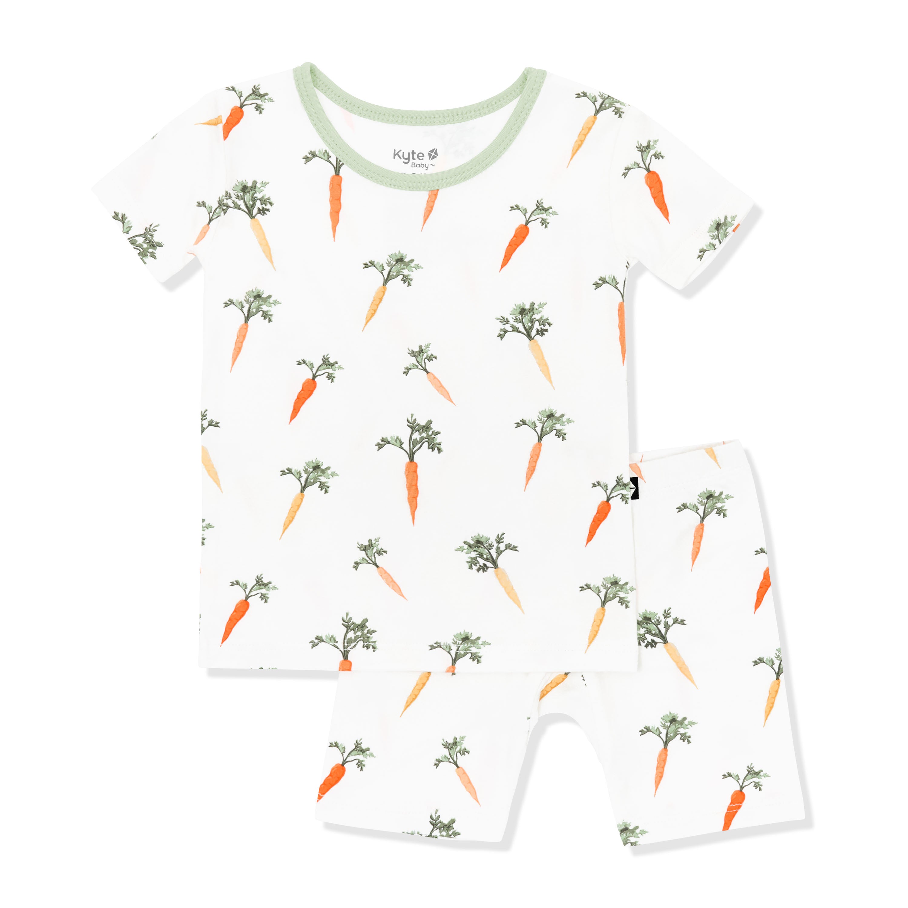 Product photo of the Short Sleeve Pajamas in Carrot