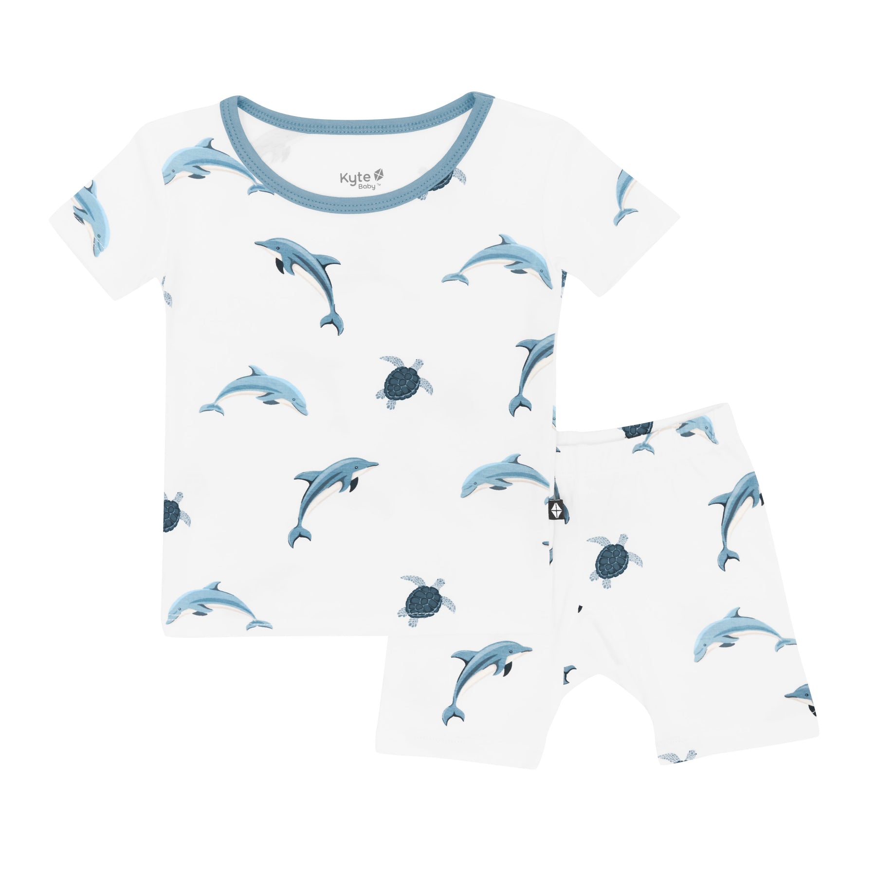 Short Sleeve Pajamas in Dolphin