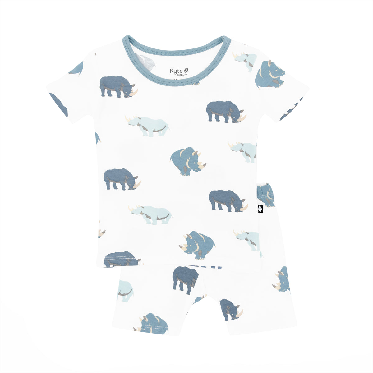 Short Sleeve Pajamas in Rhino
