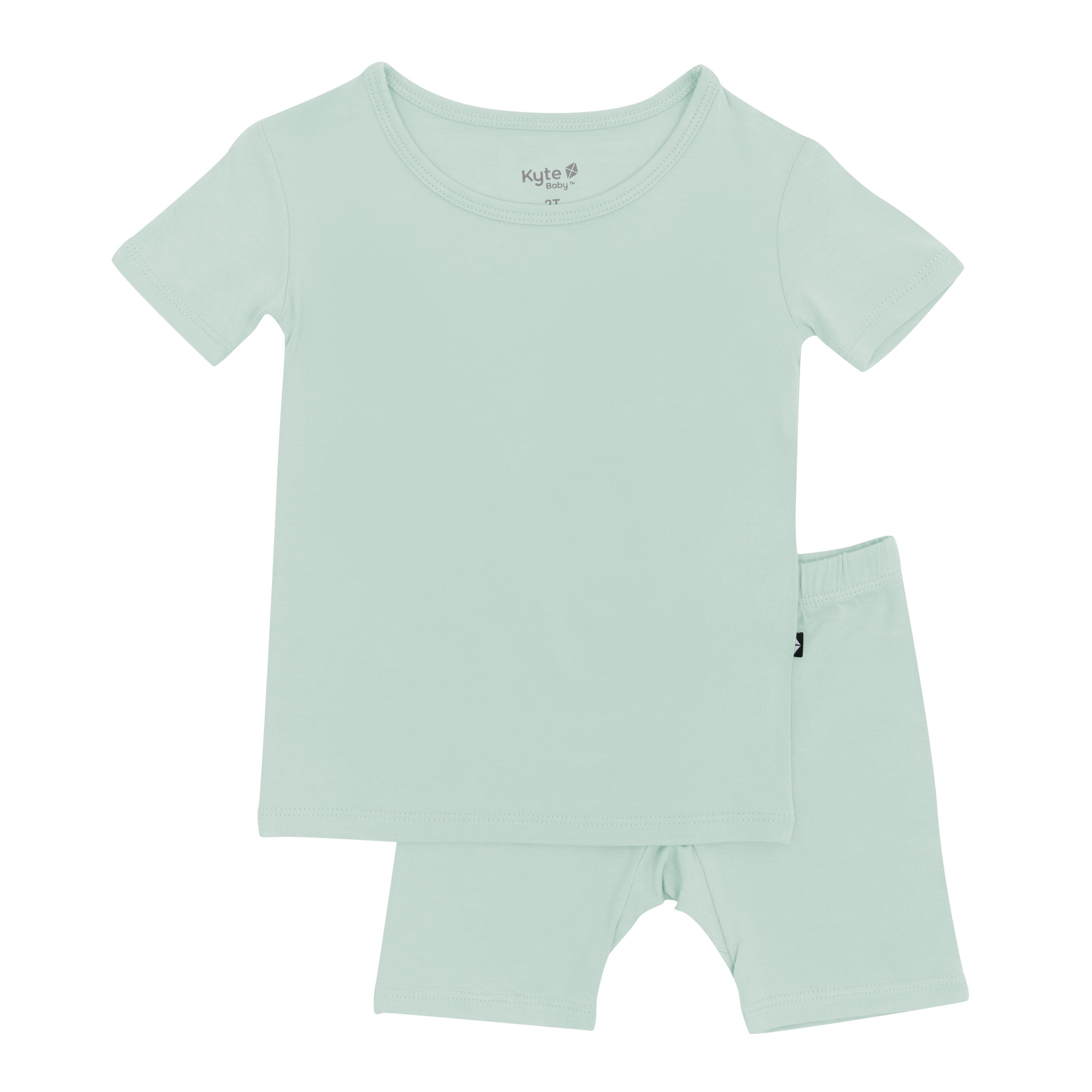 Short Sleeve Toddler Pajamas in Sage