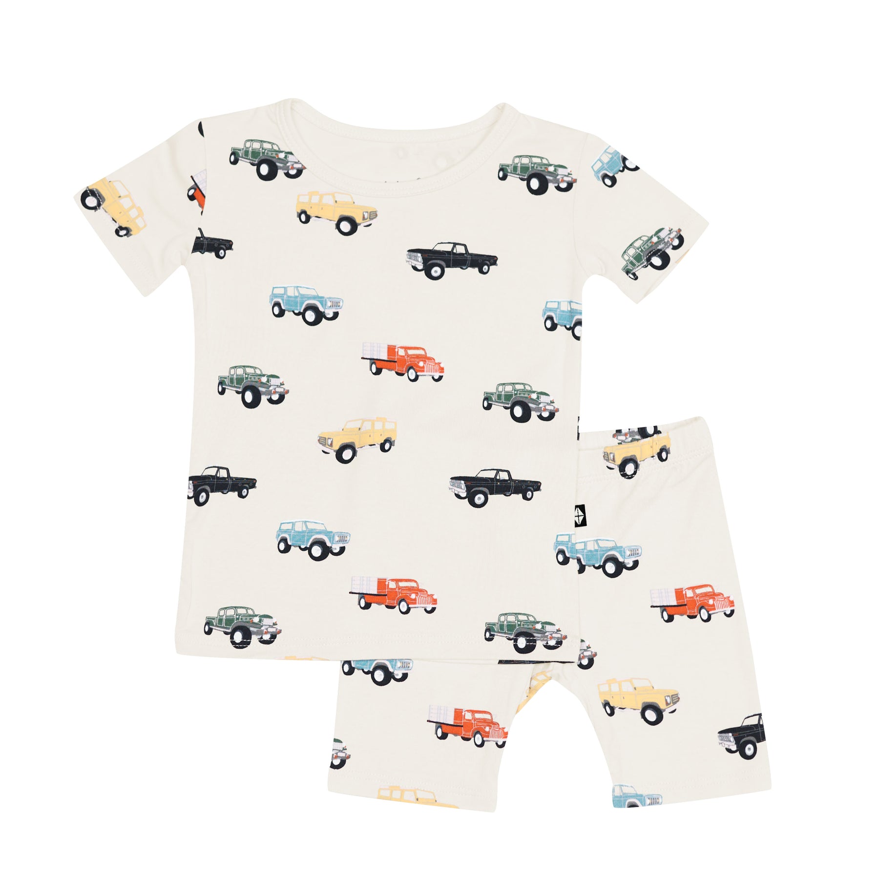 Short Sleeve Pajamas in Vintage Truck