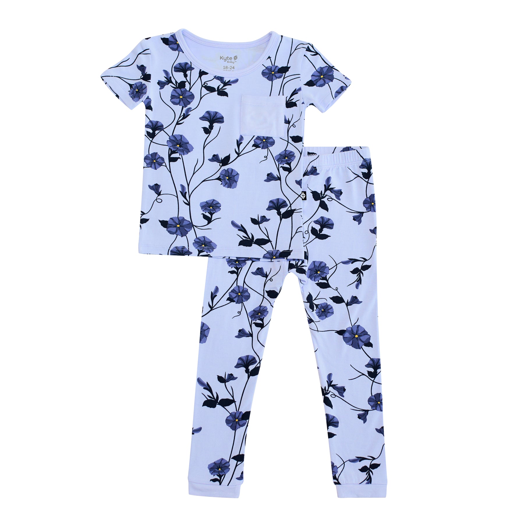 Short Sleeve with Pants Pajamas in Petunia