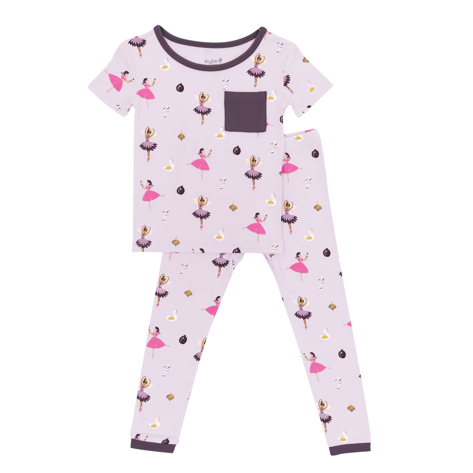 Short Sleeve with Pants Pajamas in Sugar Plum