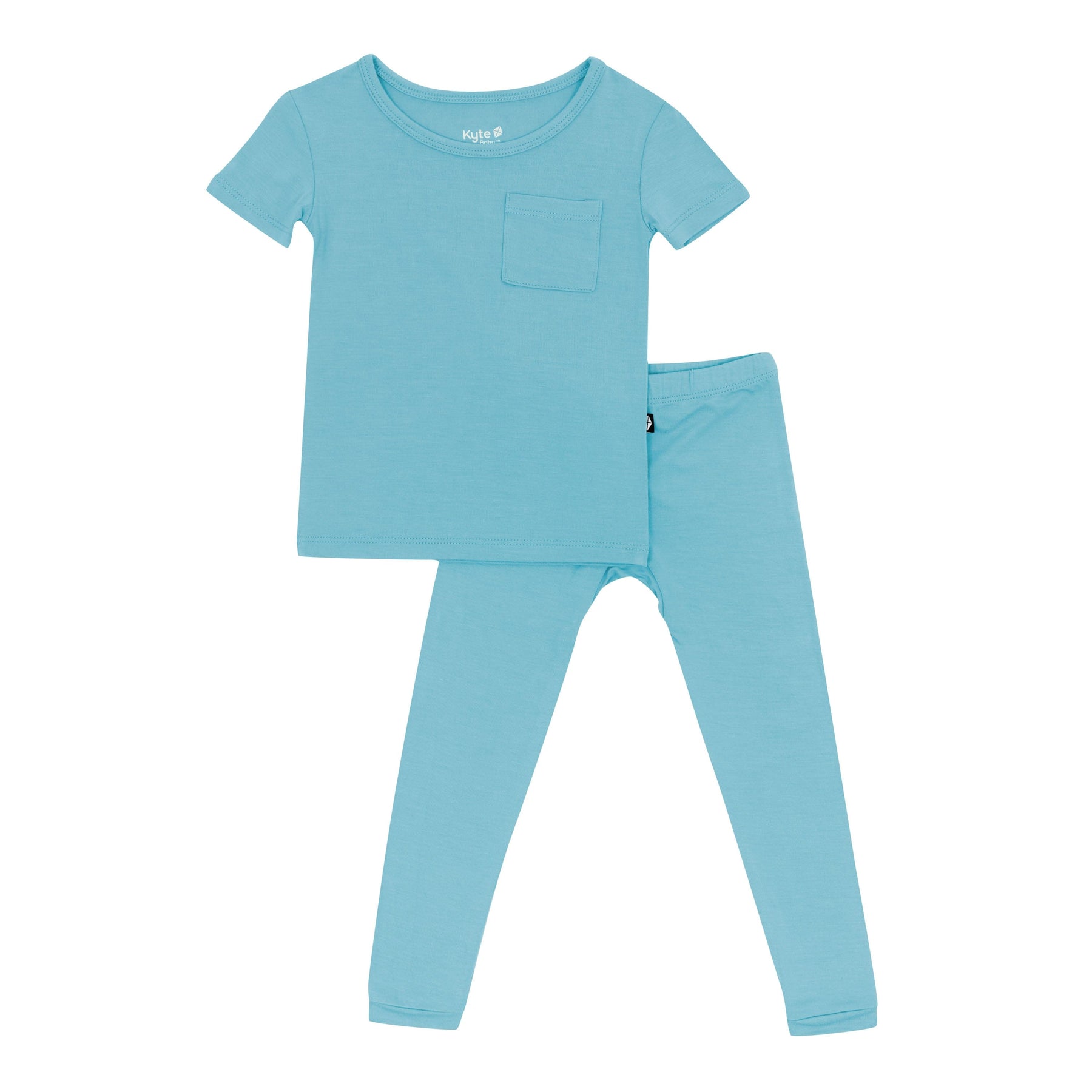 Kyte Baby Short Sleeve with Pants Pajamas in Makai