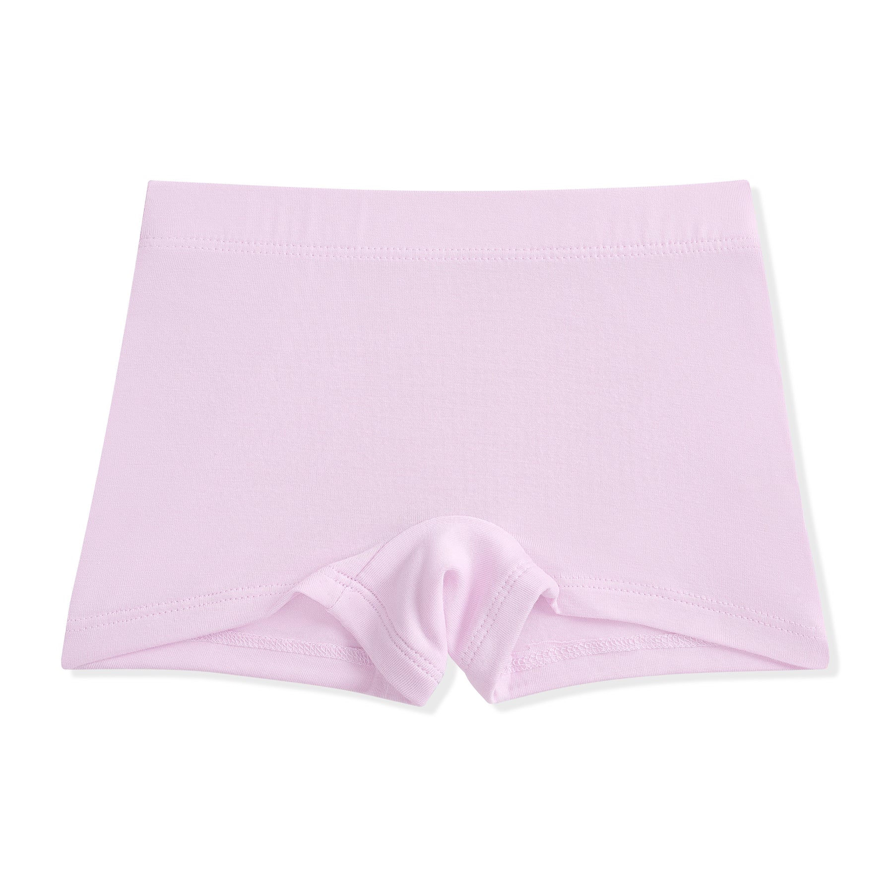 Light purple girl's boxer briefs on a white background