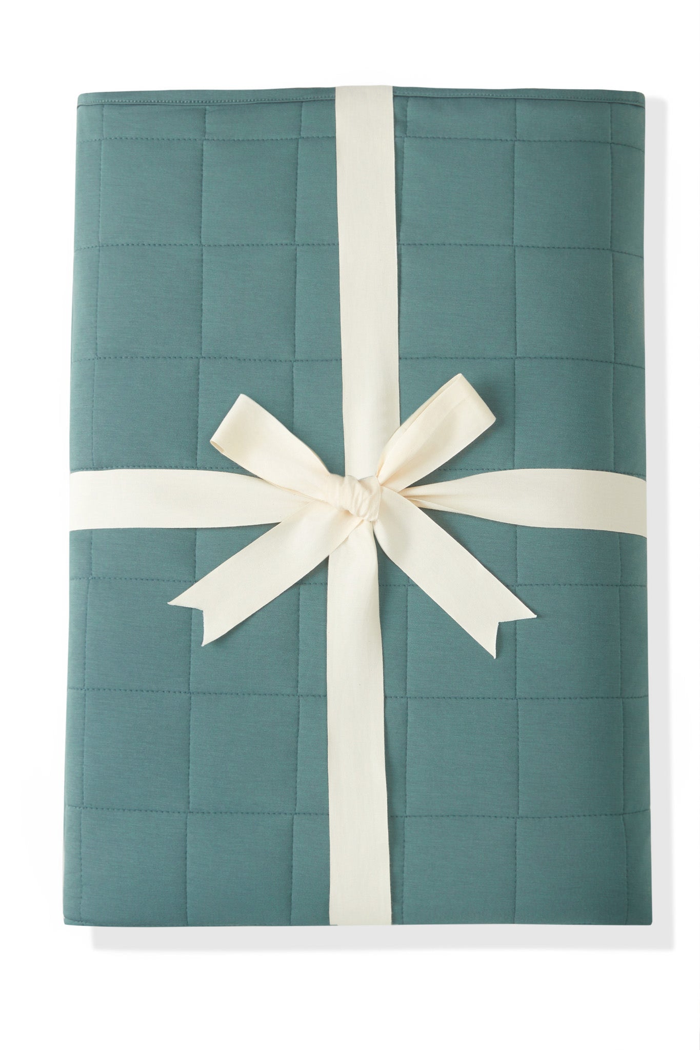Youth Blanket in Pine 2.5 packed in a ribbon on a white background
