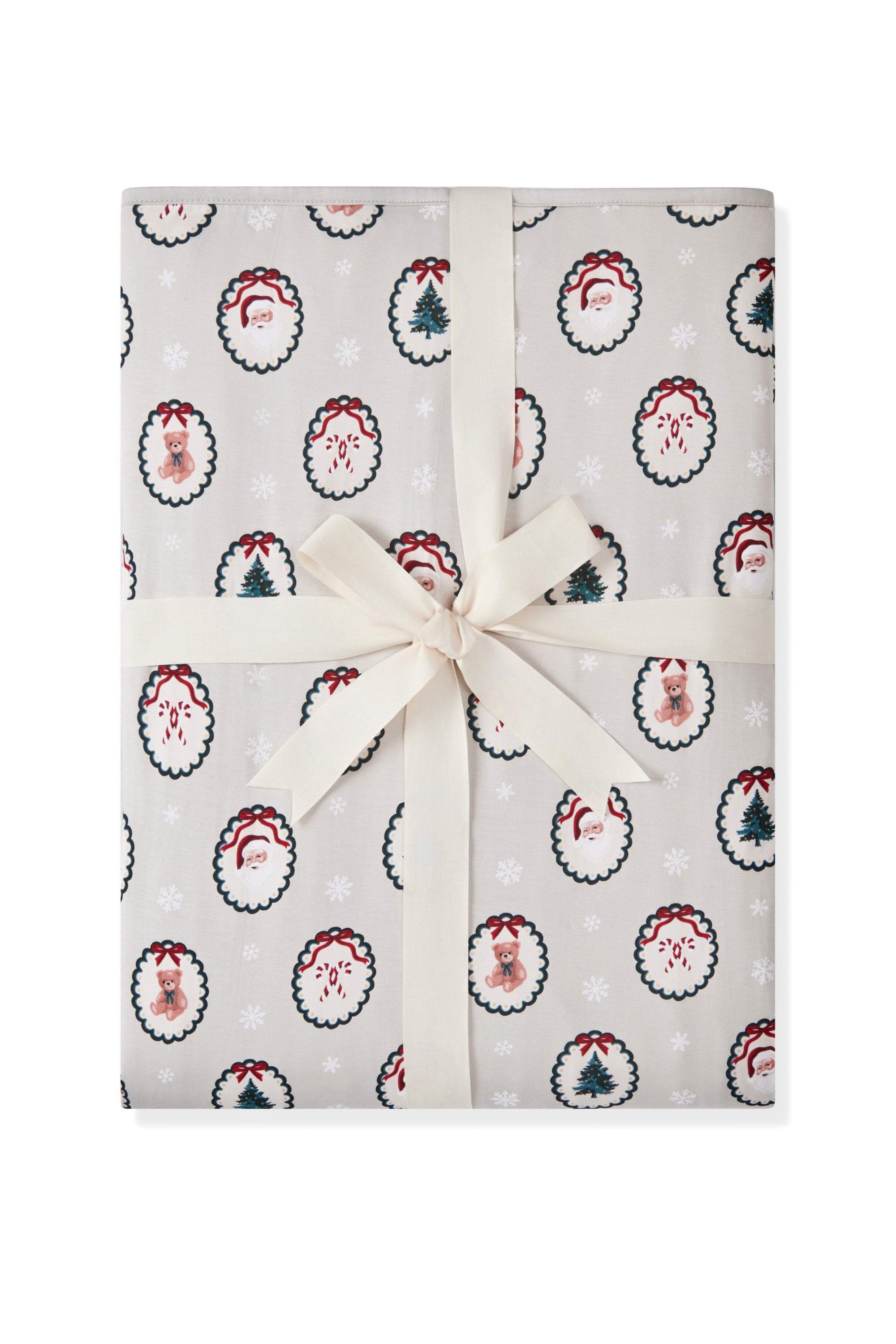 Youth Blanket in Holiday Medallion 2.5 print on a white background