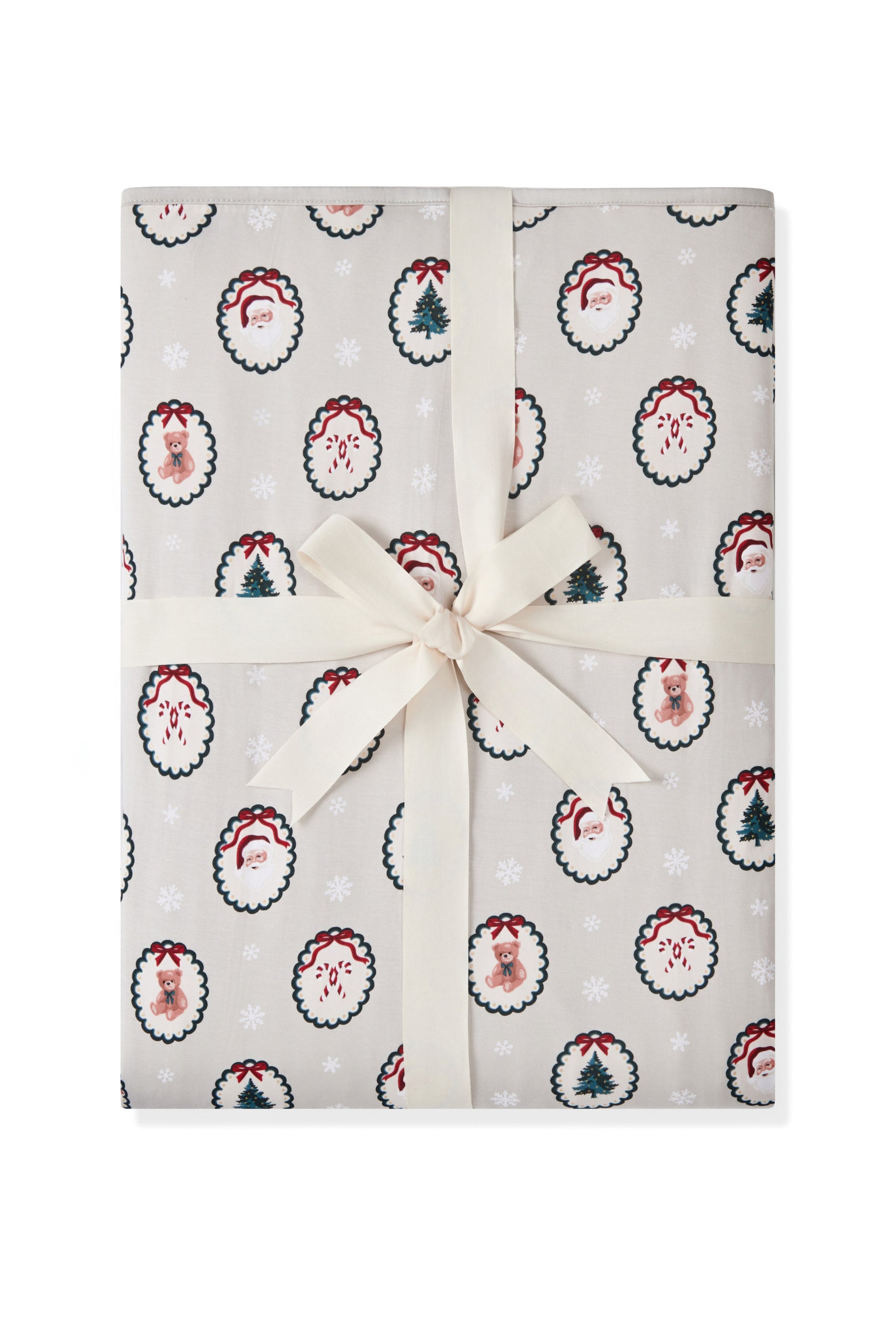 Youth Blanket in Holiday Medallion 2.5 print on a white background