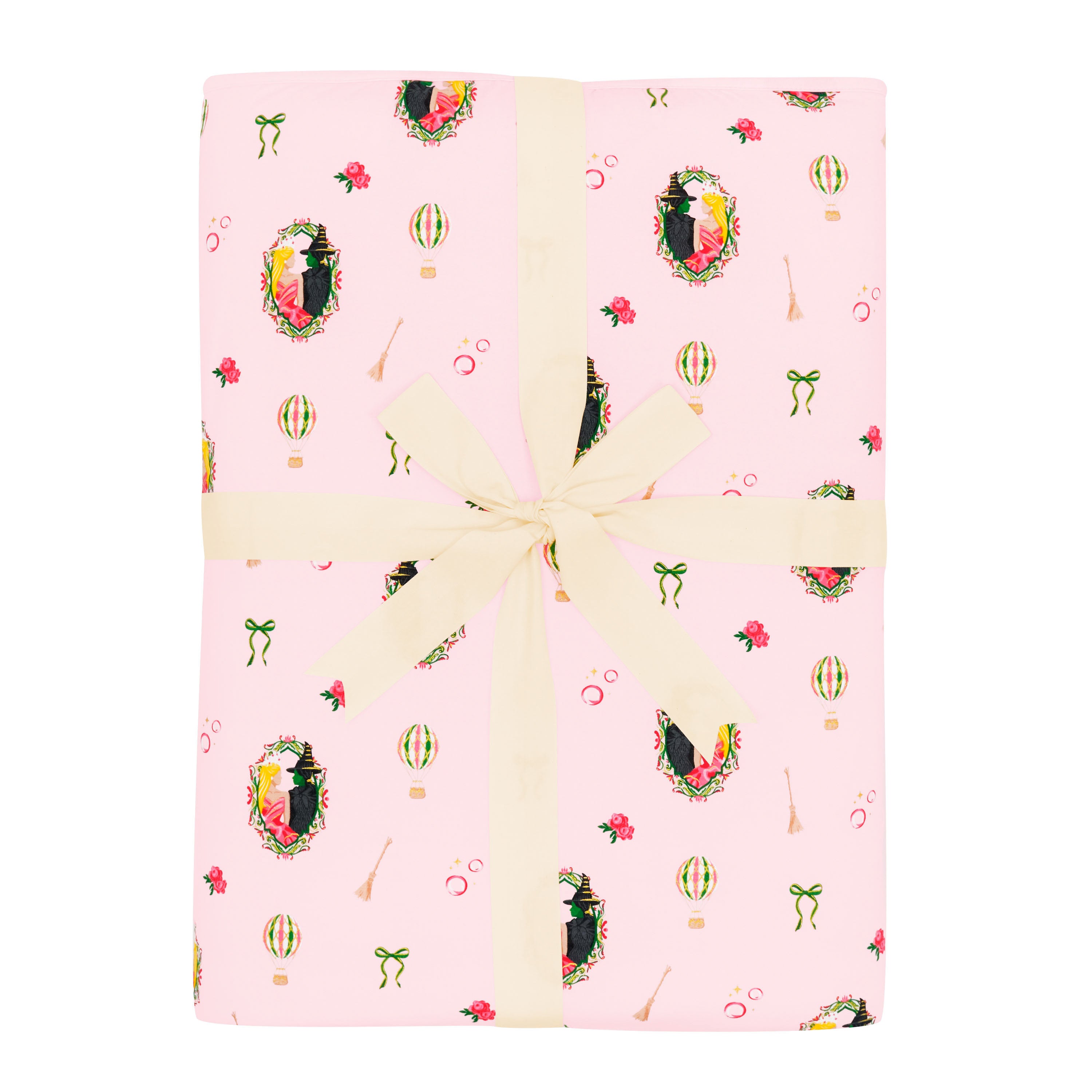 Youth Blanket in Wicked 2.5 shown in its packaging tied in a linen bow