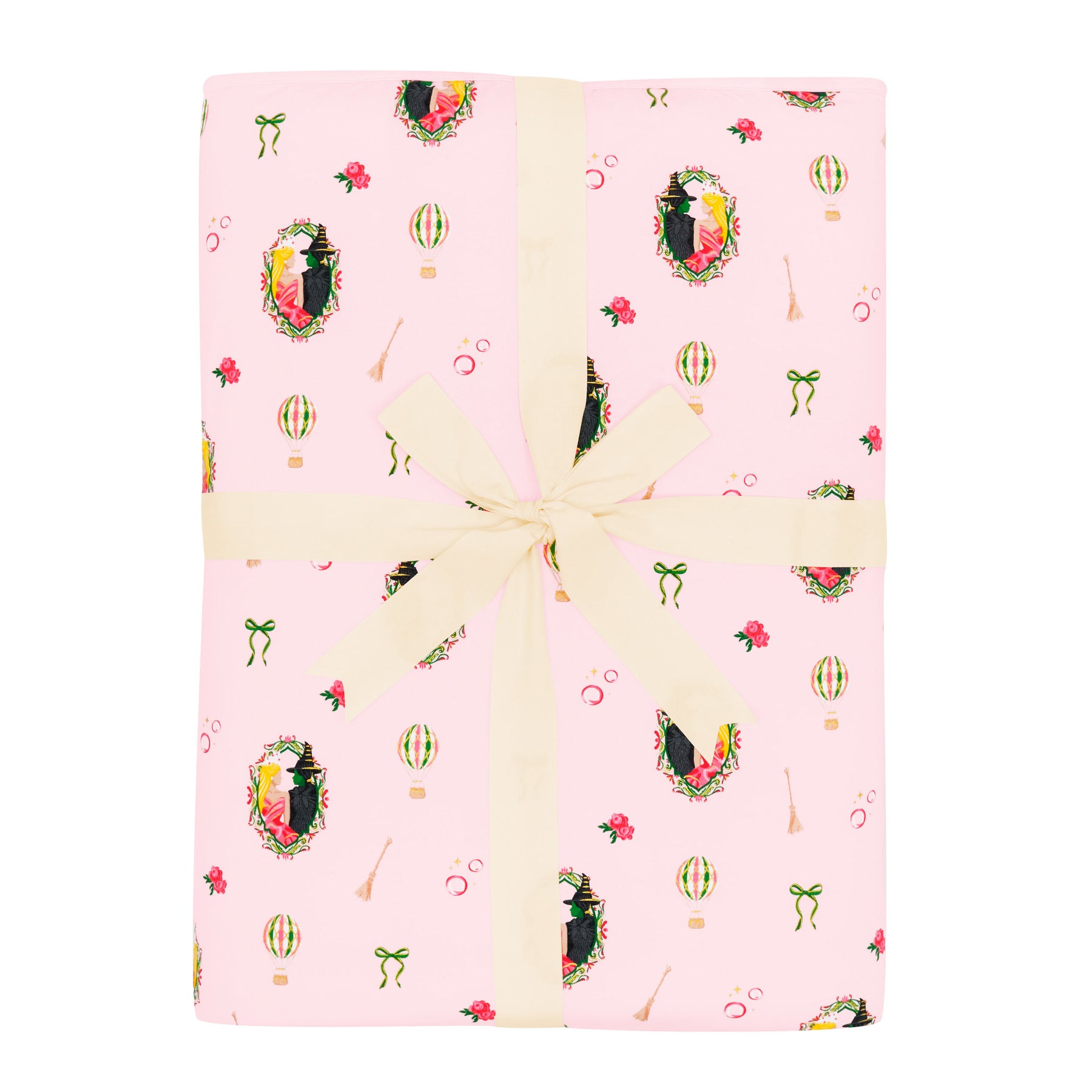 Youth Blanket in Wicked 2.5 shown in its packaging tied in a linen bow