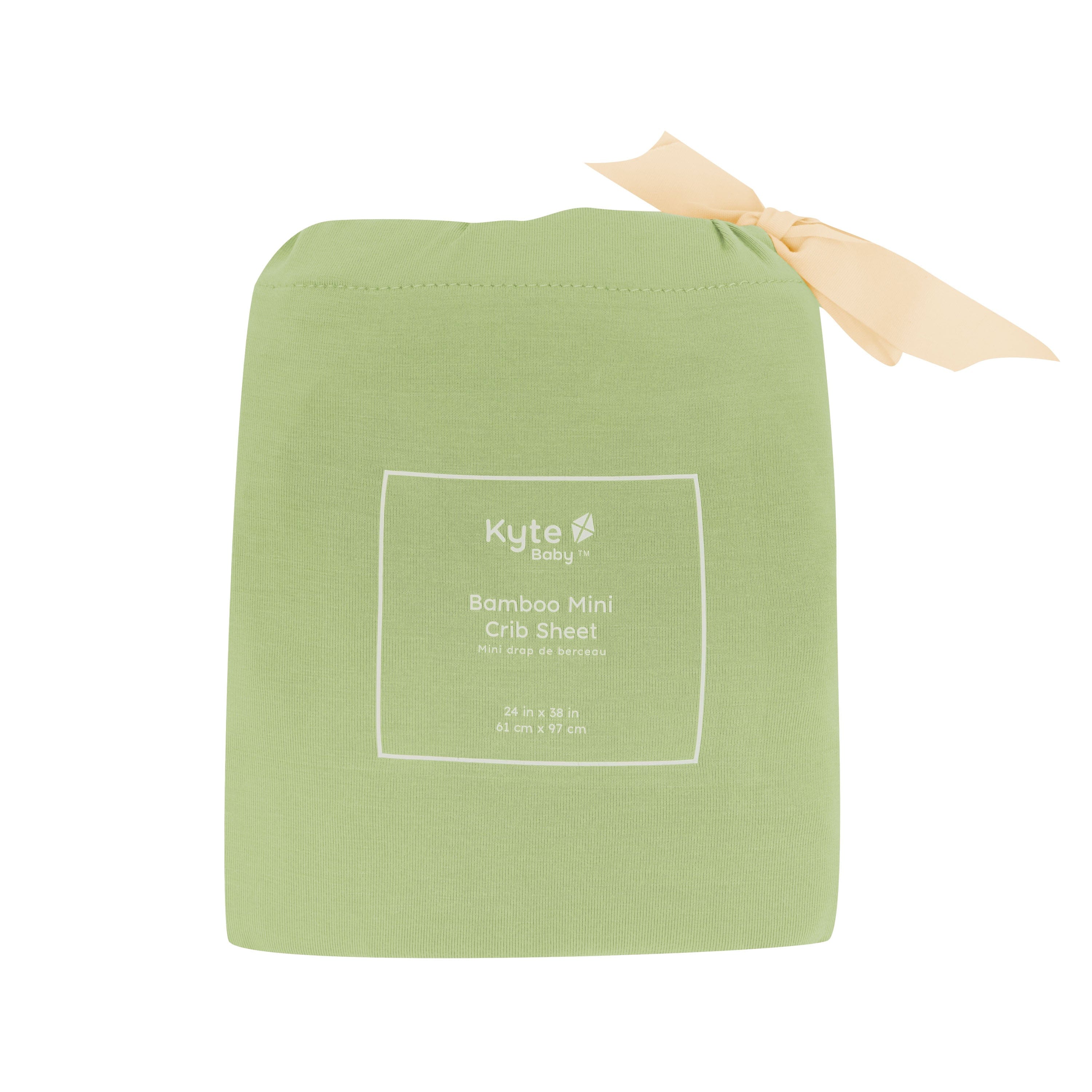 Kyte Baby Mini Crib Sheet in Honu packaging