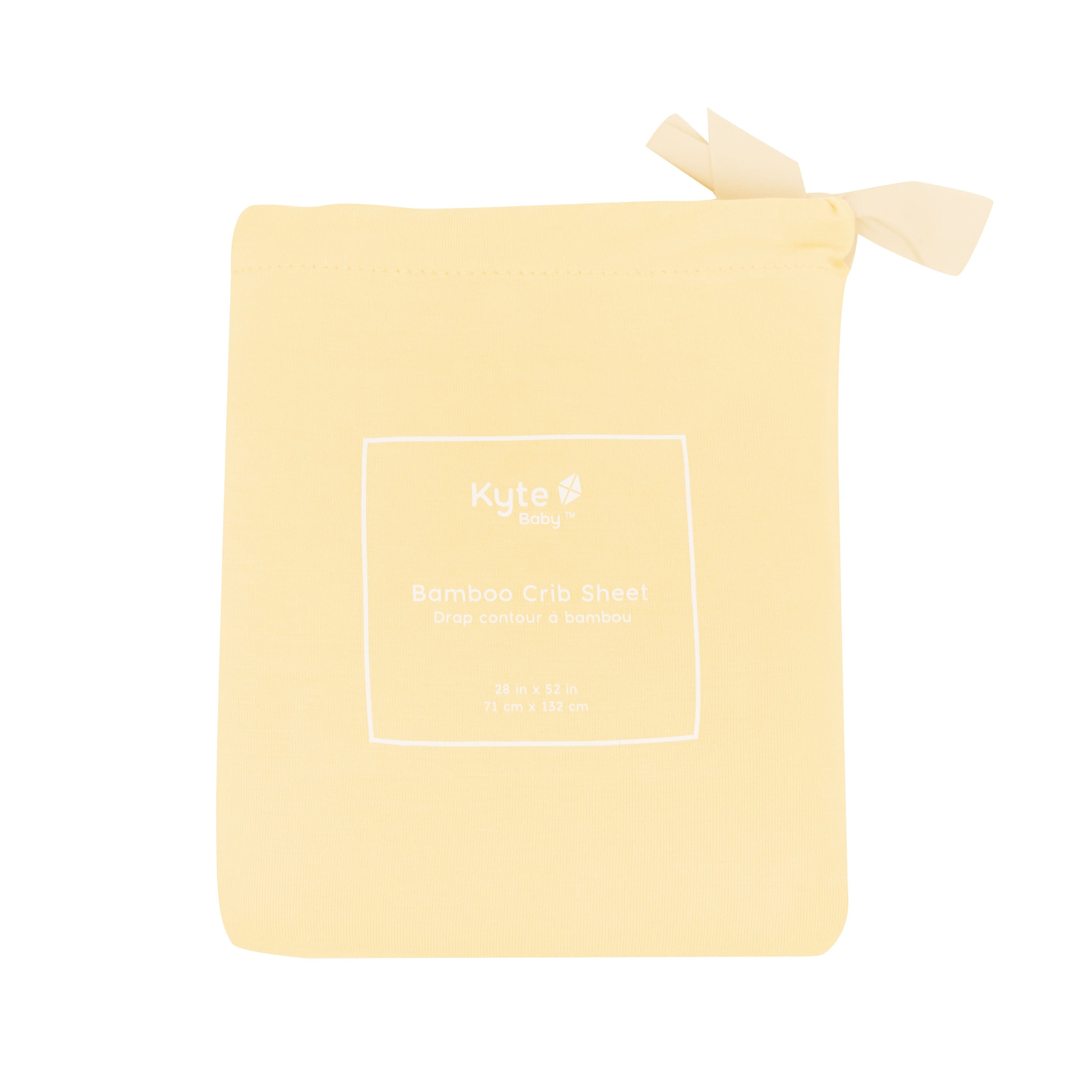 Kyte Baby Crib Sheet in Lilikoi packaging