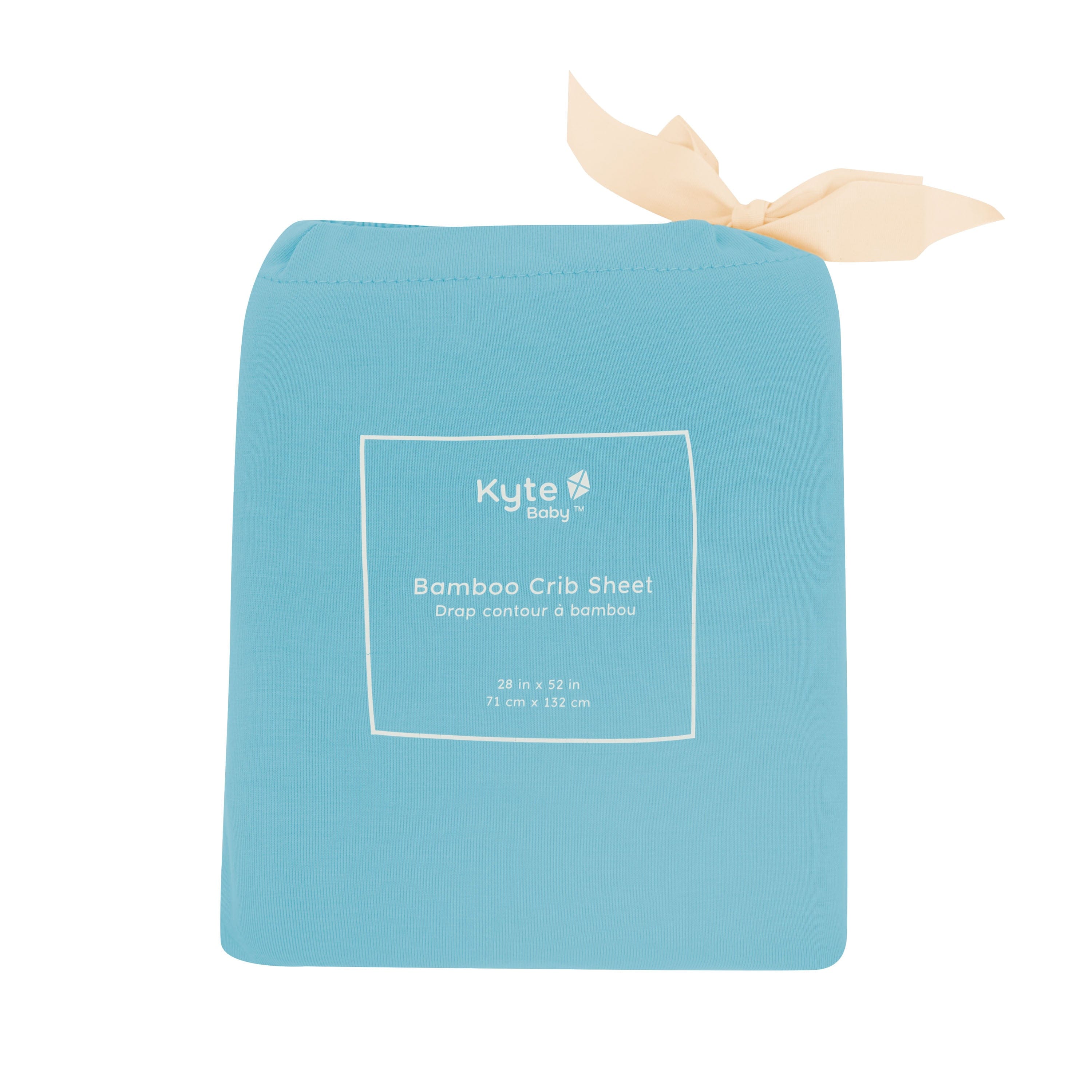 Kyte Baby Crib Sheet in Makai packaging