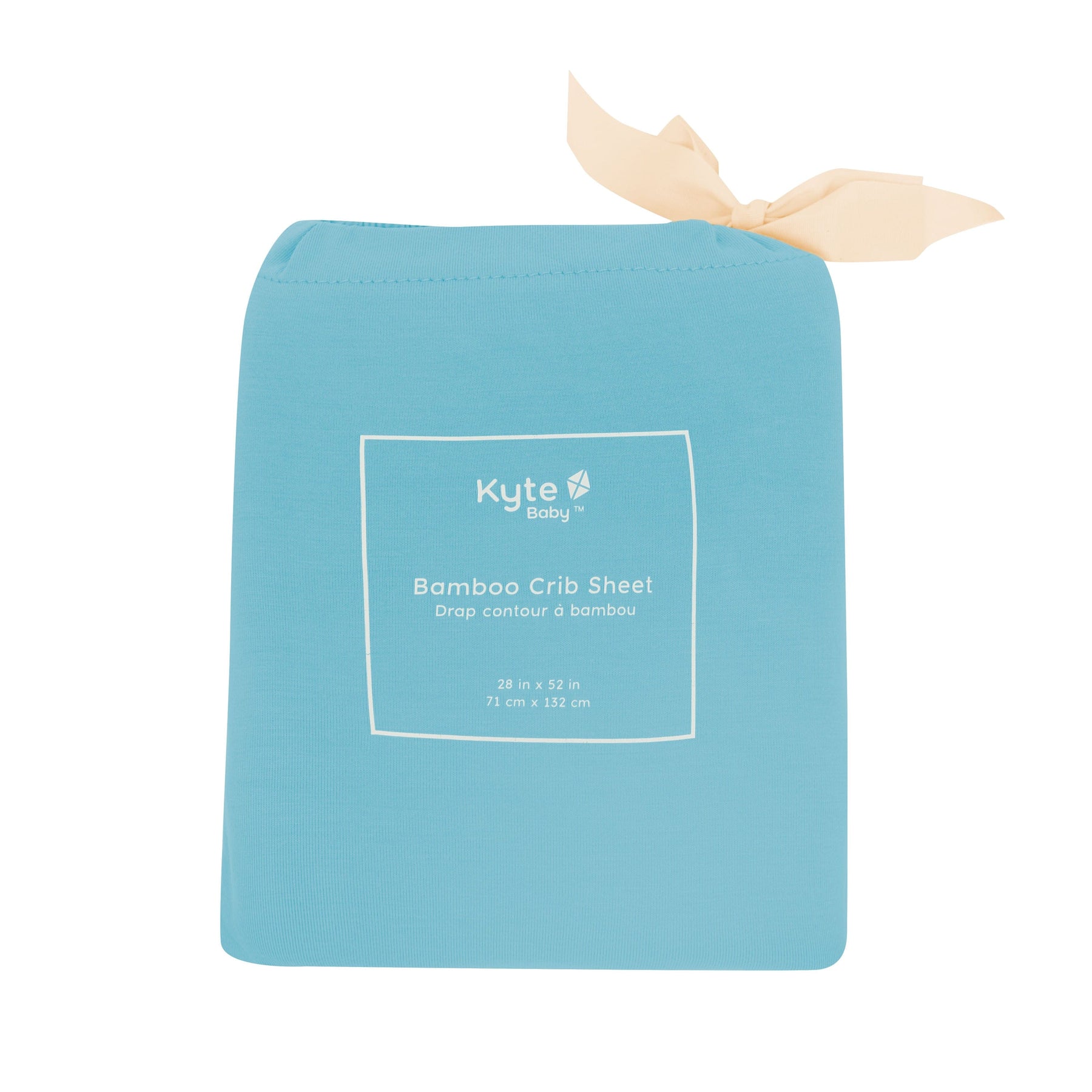 Kyte Baby Crib Sheet in Makai packaging