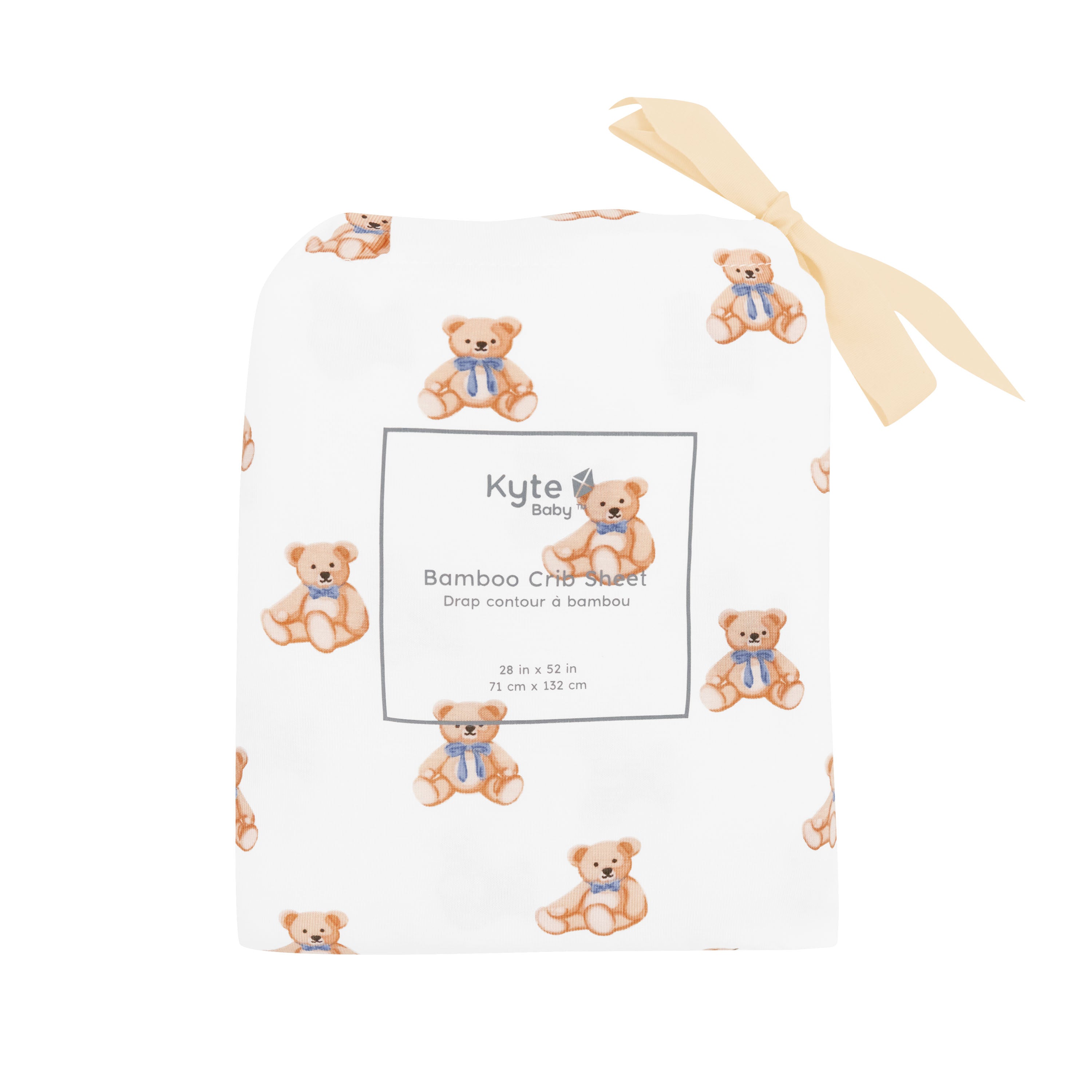 Crib Sheet in Teddy Bear packaging