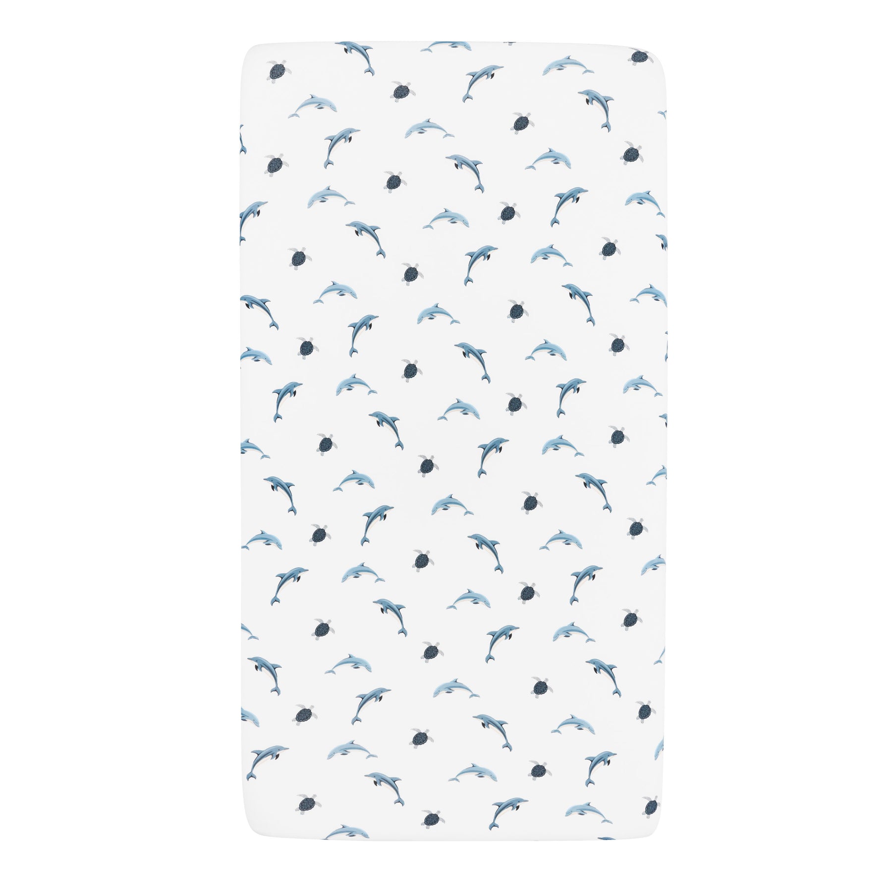 Crib Sheet in Dolphin on mattress