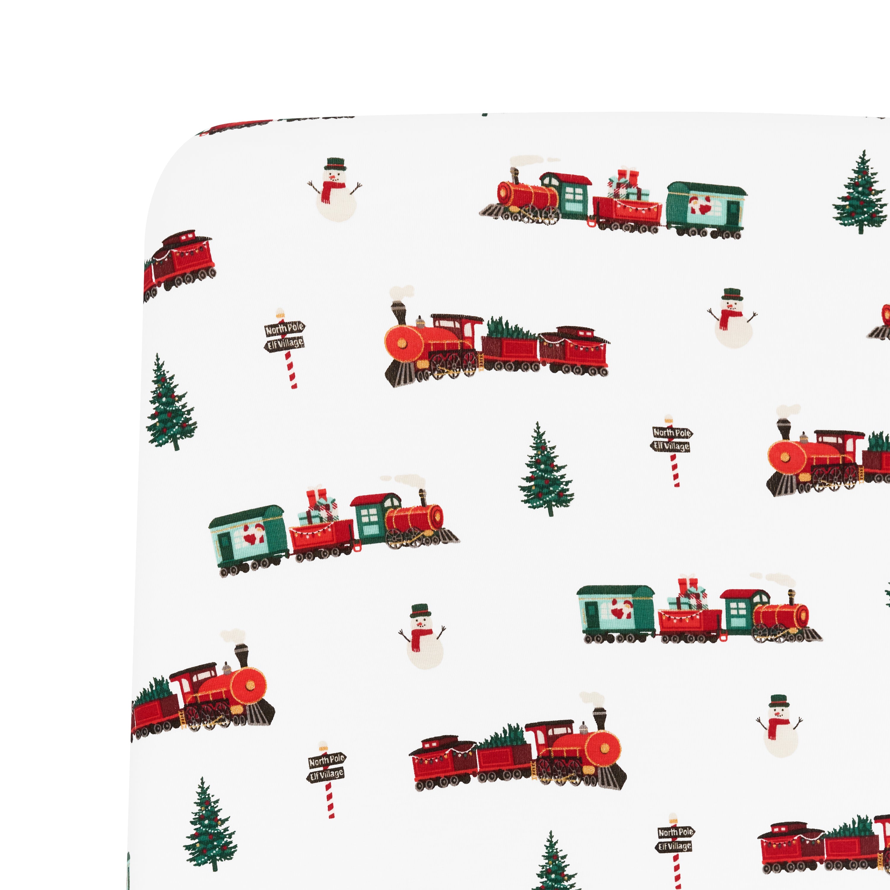 Twin Sheet in Holiday Train