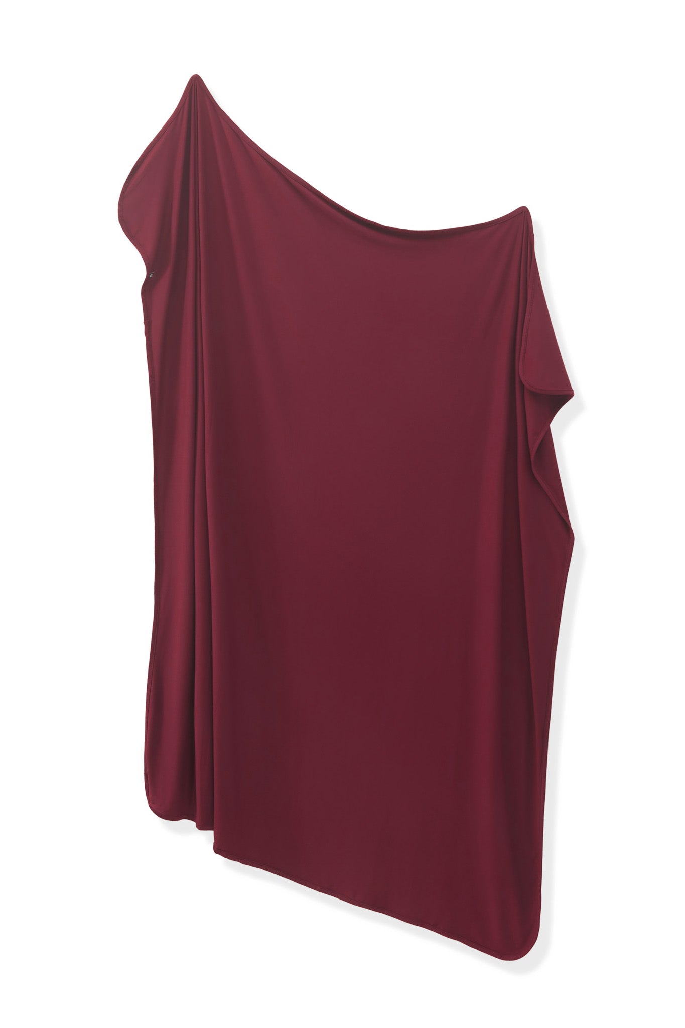 Swaddle Blanket in Burgundy on a white background
