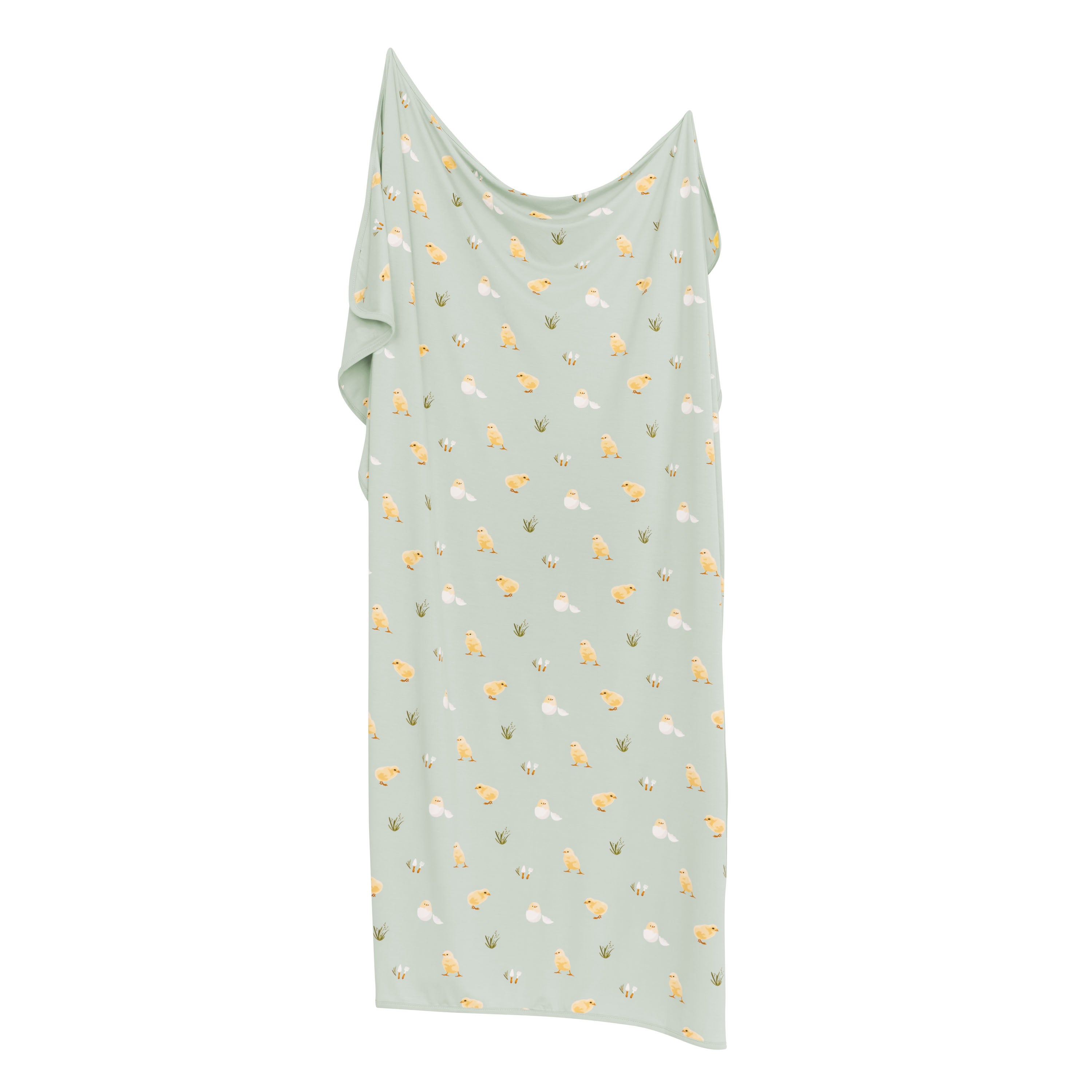 Swaddle Blanket in Aloe Chick