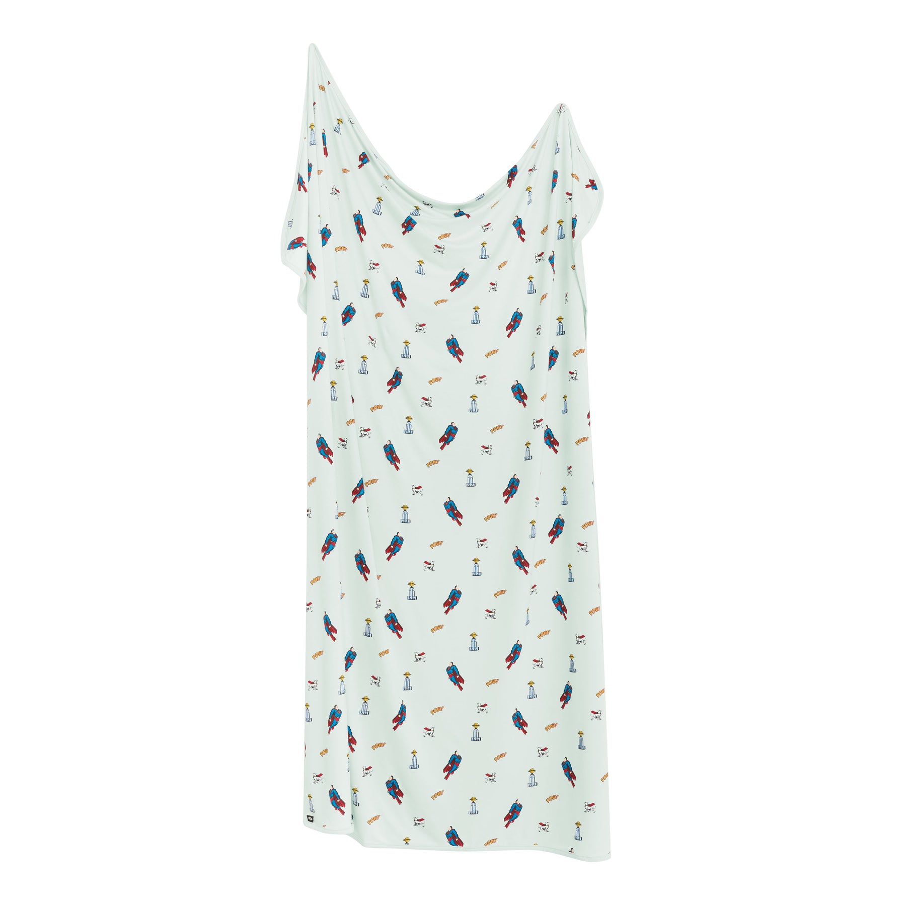 Swaddle Blanket in Superman™ shown unswaddled