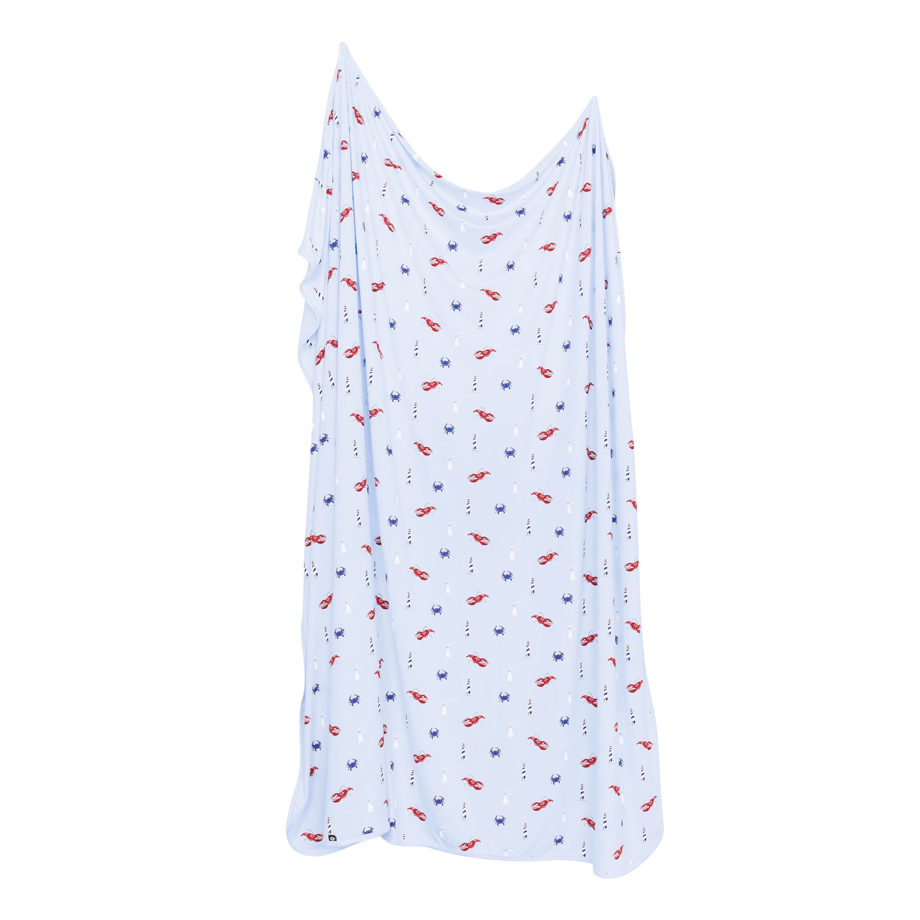 Product photo of Swaddle Blanket in Harbor shown unswaddled