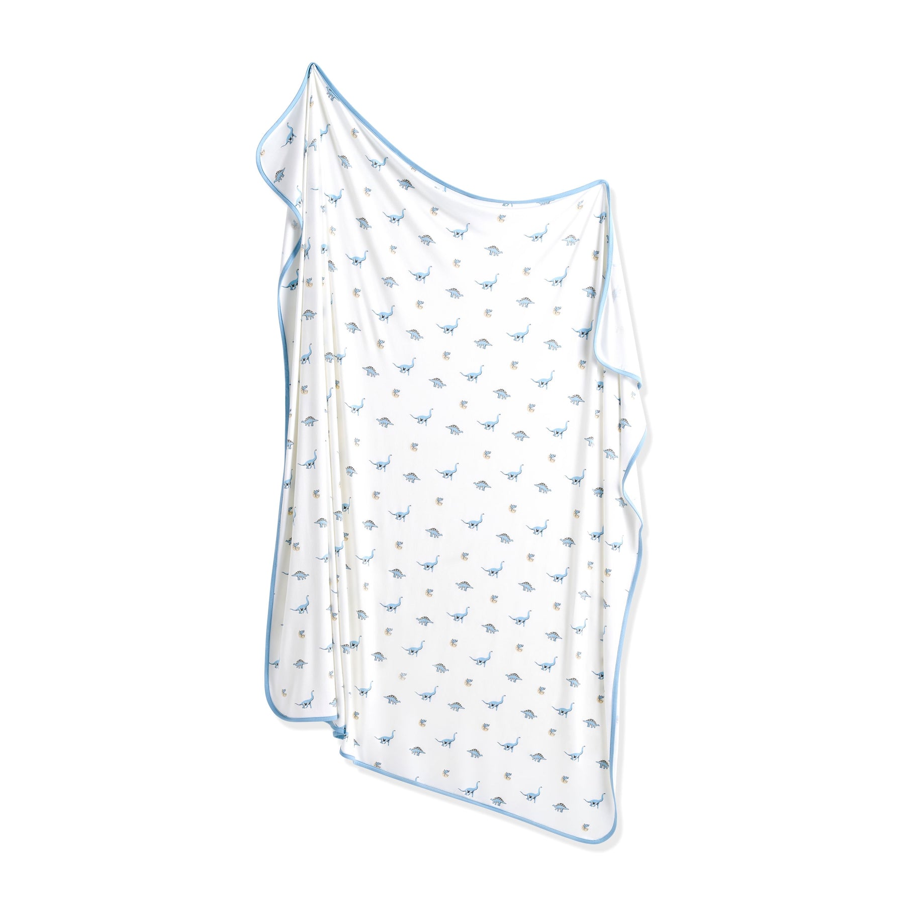 Swaddle Blanket in Jurassic shown unswaddled