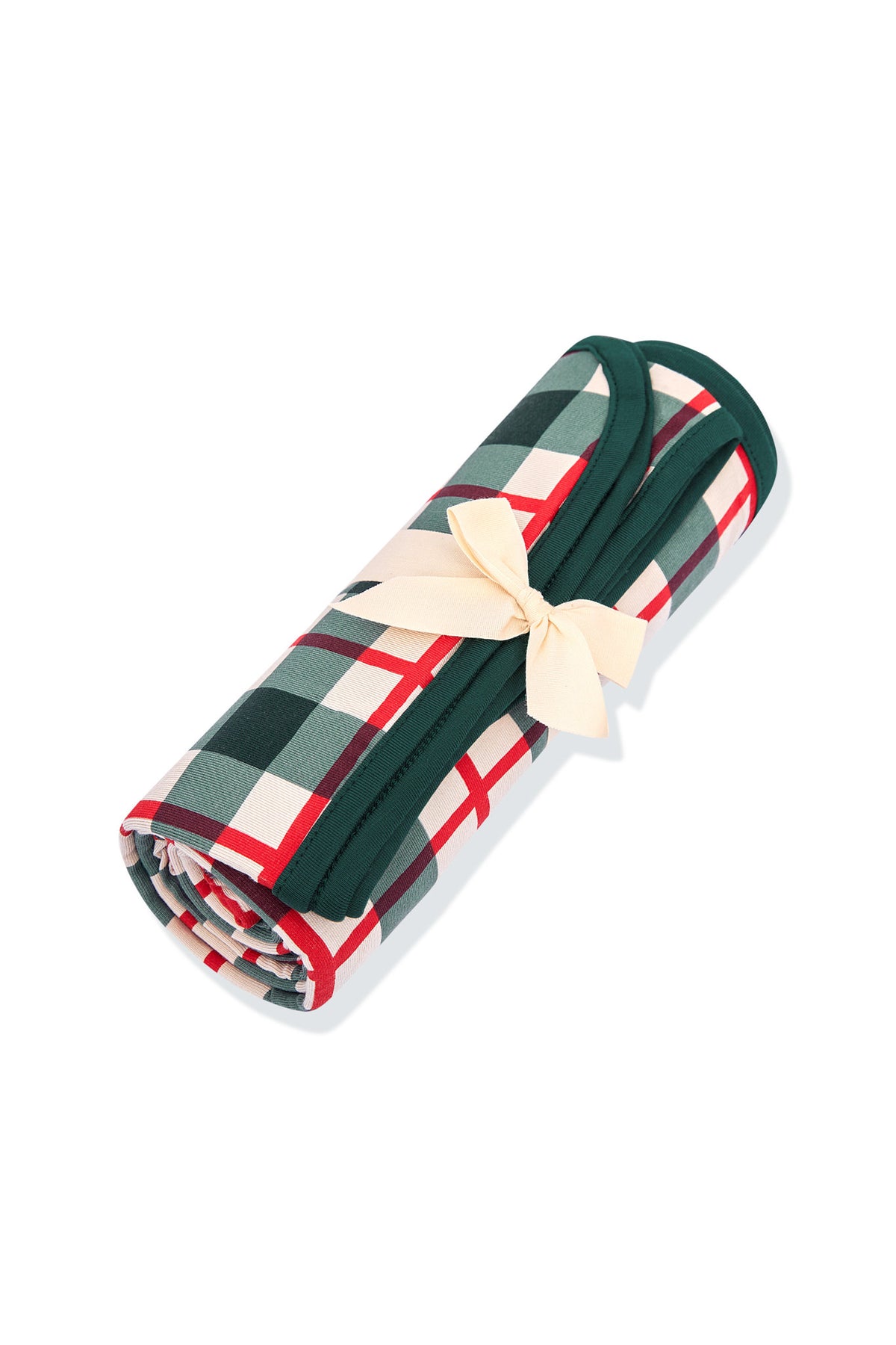 Swaddle Blanket in Holiday Plaid