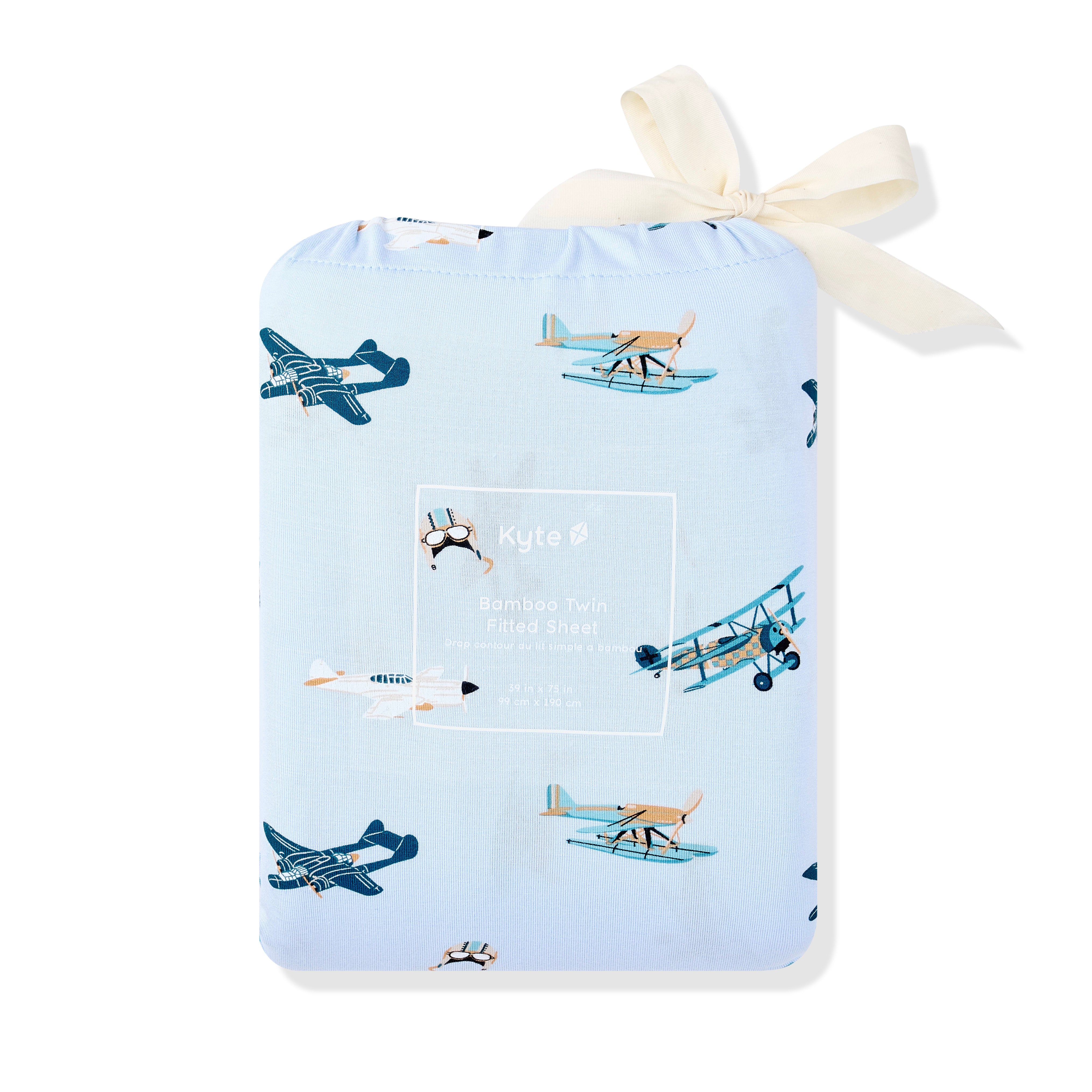 Twin Sheet in Take Off shown in its packaging