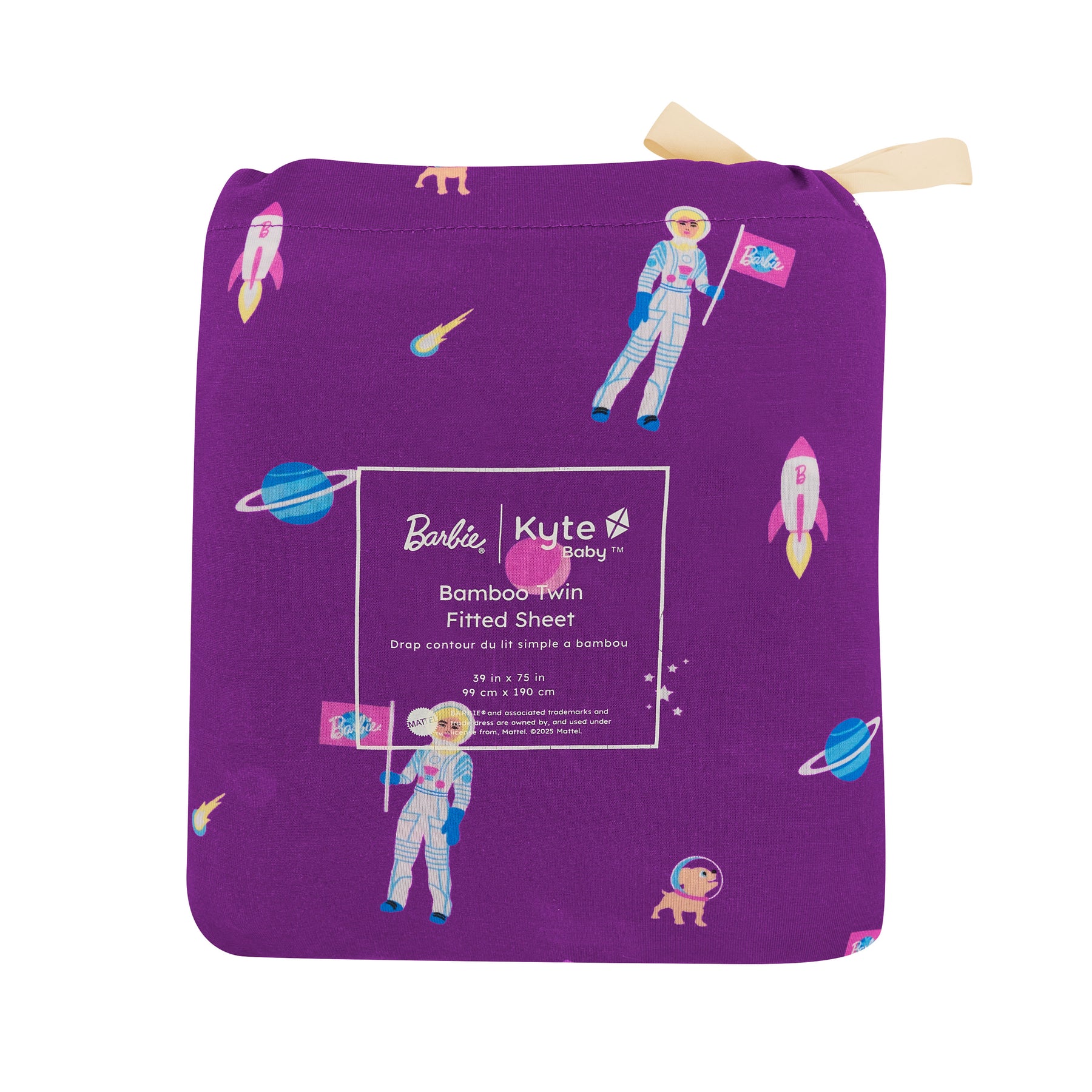 Twin Sheet in Barbie™ Astronaut packaging