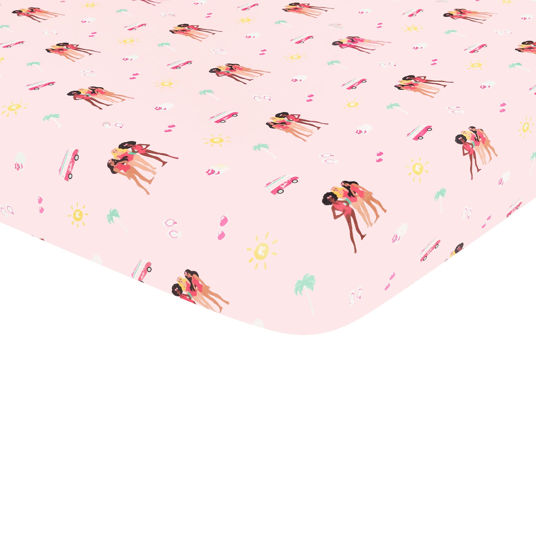 Twin Sheet in Barbie™ Beach corner