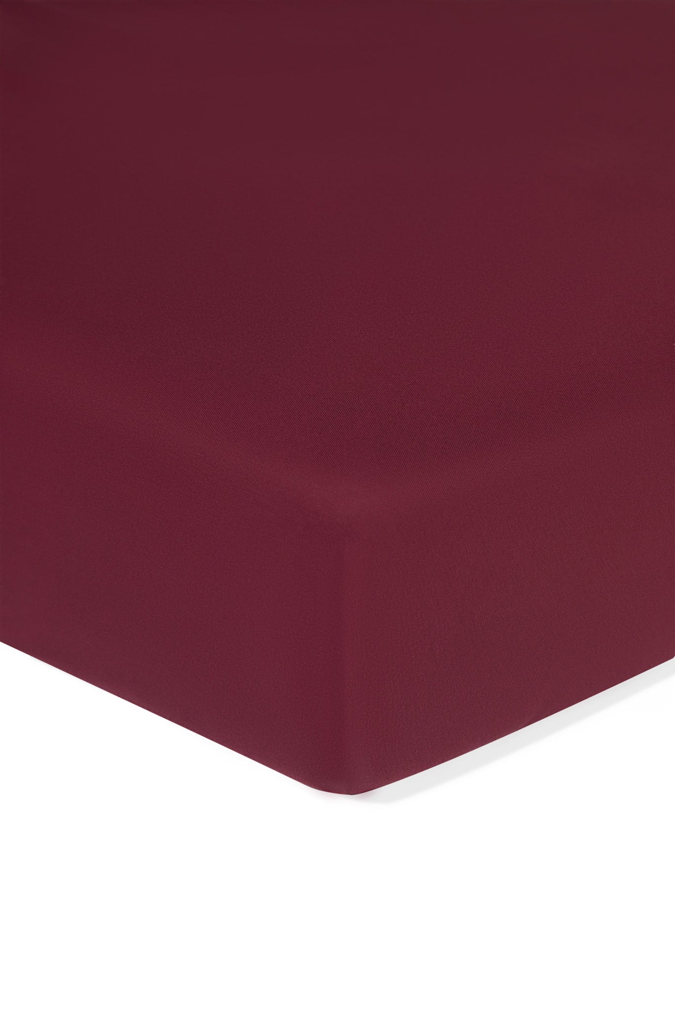 Twin Sheet in Burgundy on a white background