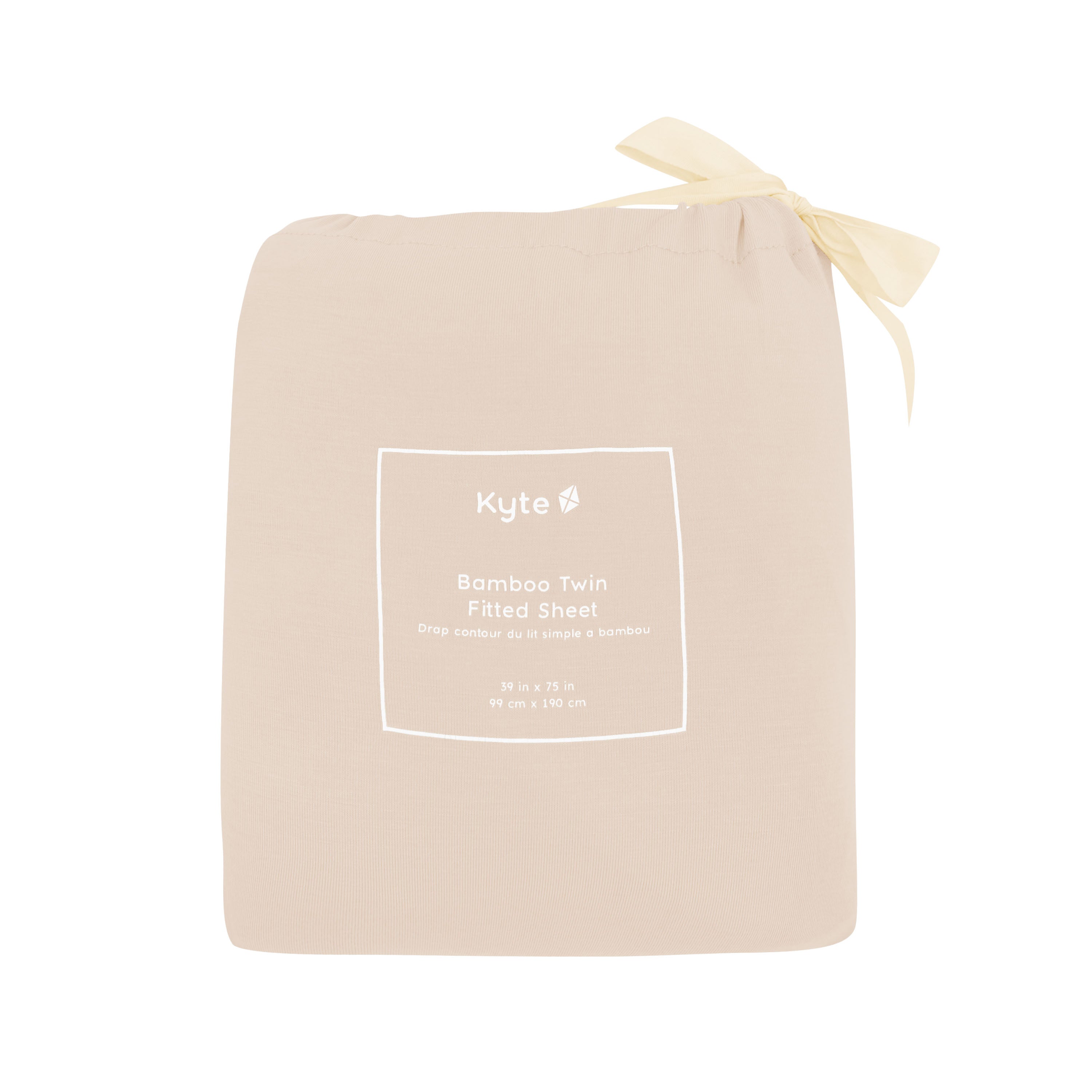 Twin Sheet in Bisque shown in its packaging