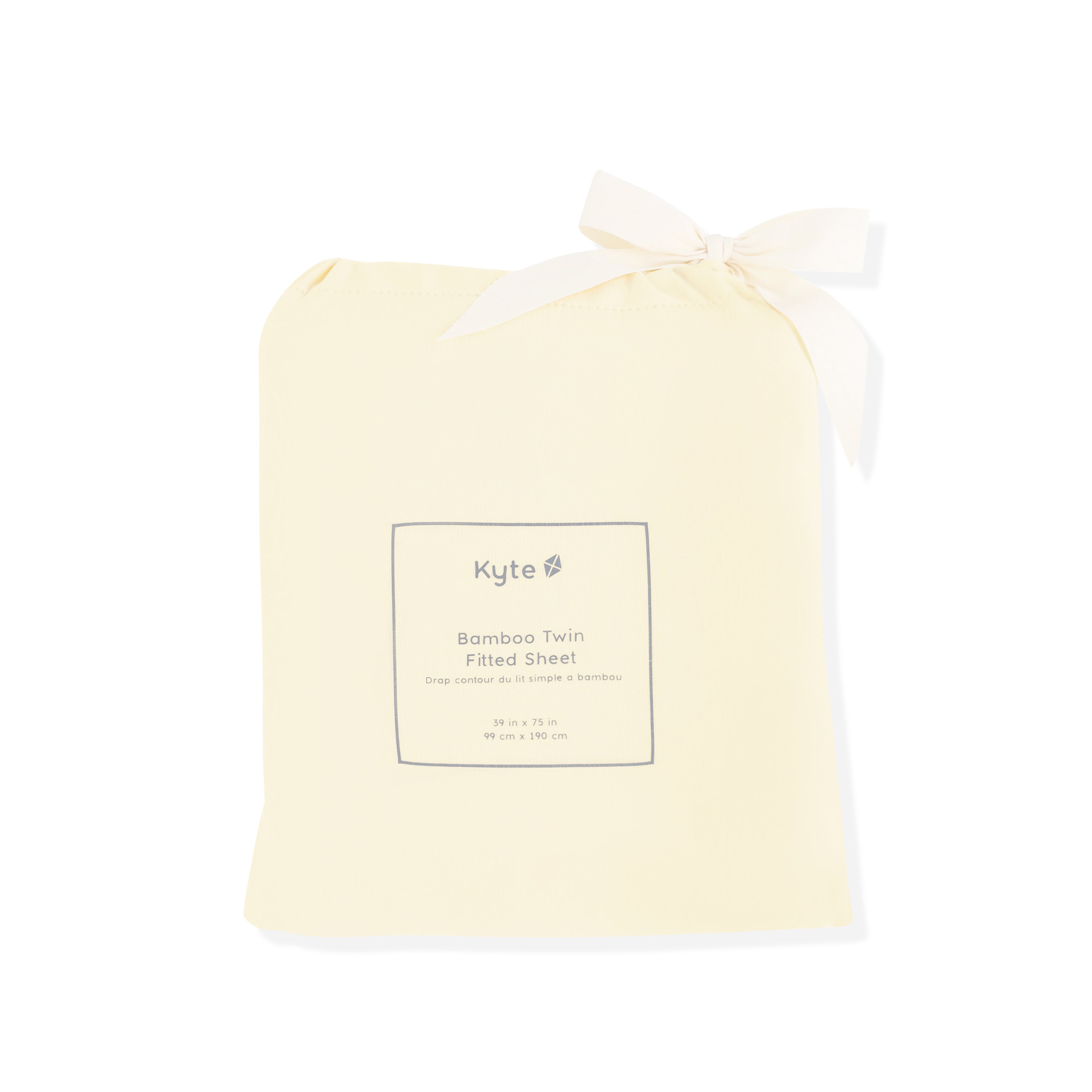 Twin Sheet in Chamomile shown in its packaging