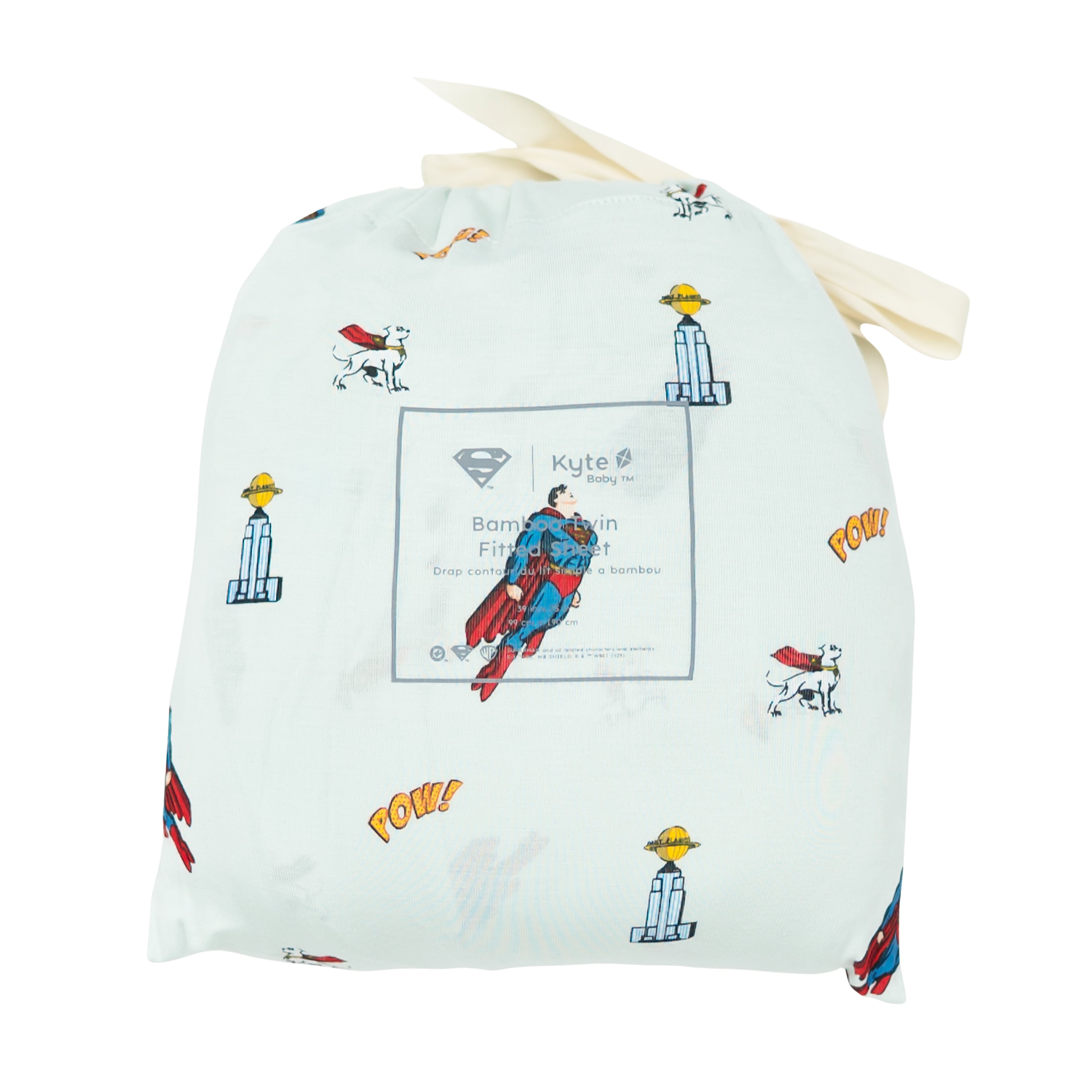 Twin Sheet in Superman™ shown in its packaging